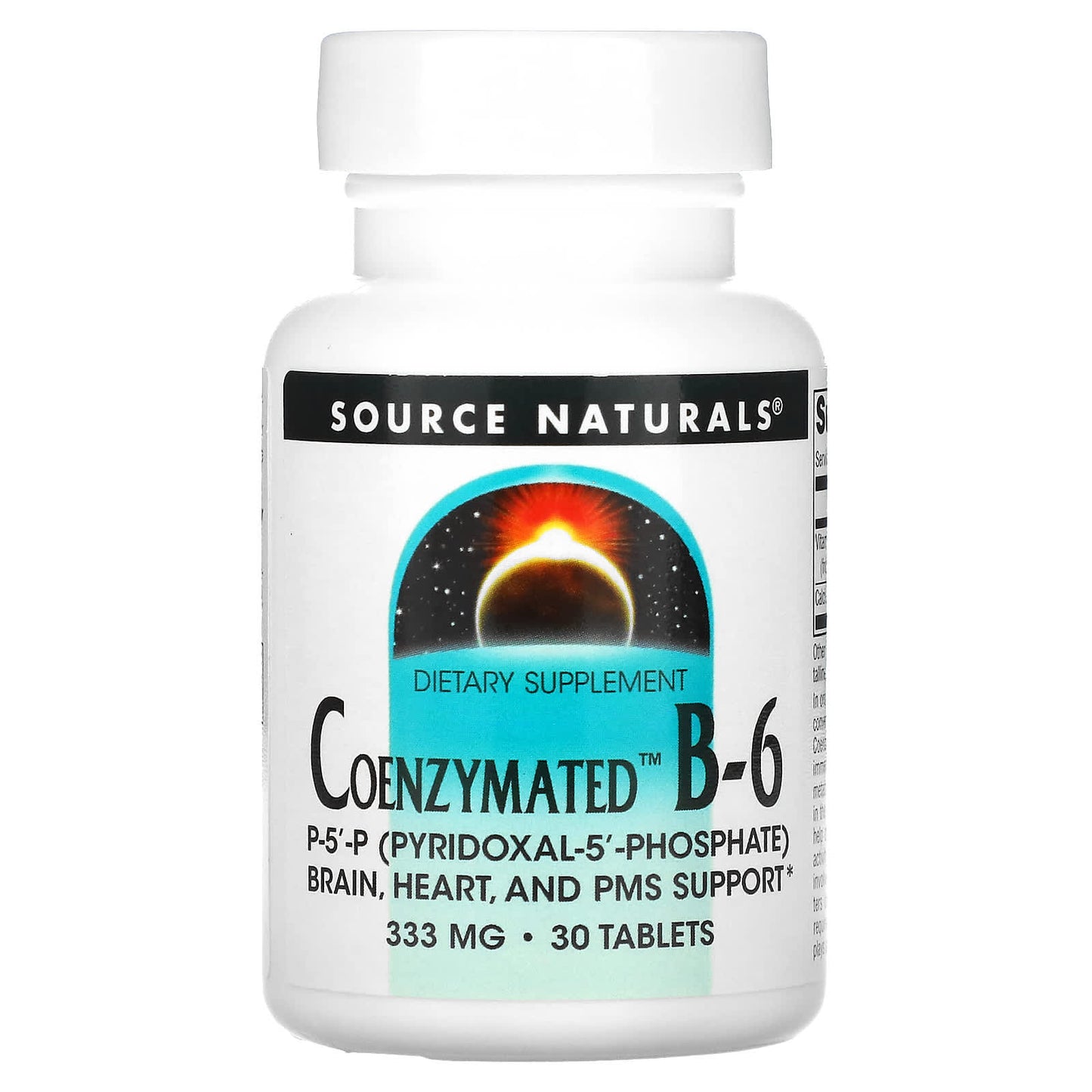 Source Naturals, Coenzymated B-6, 30 Tablets - Image 1