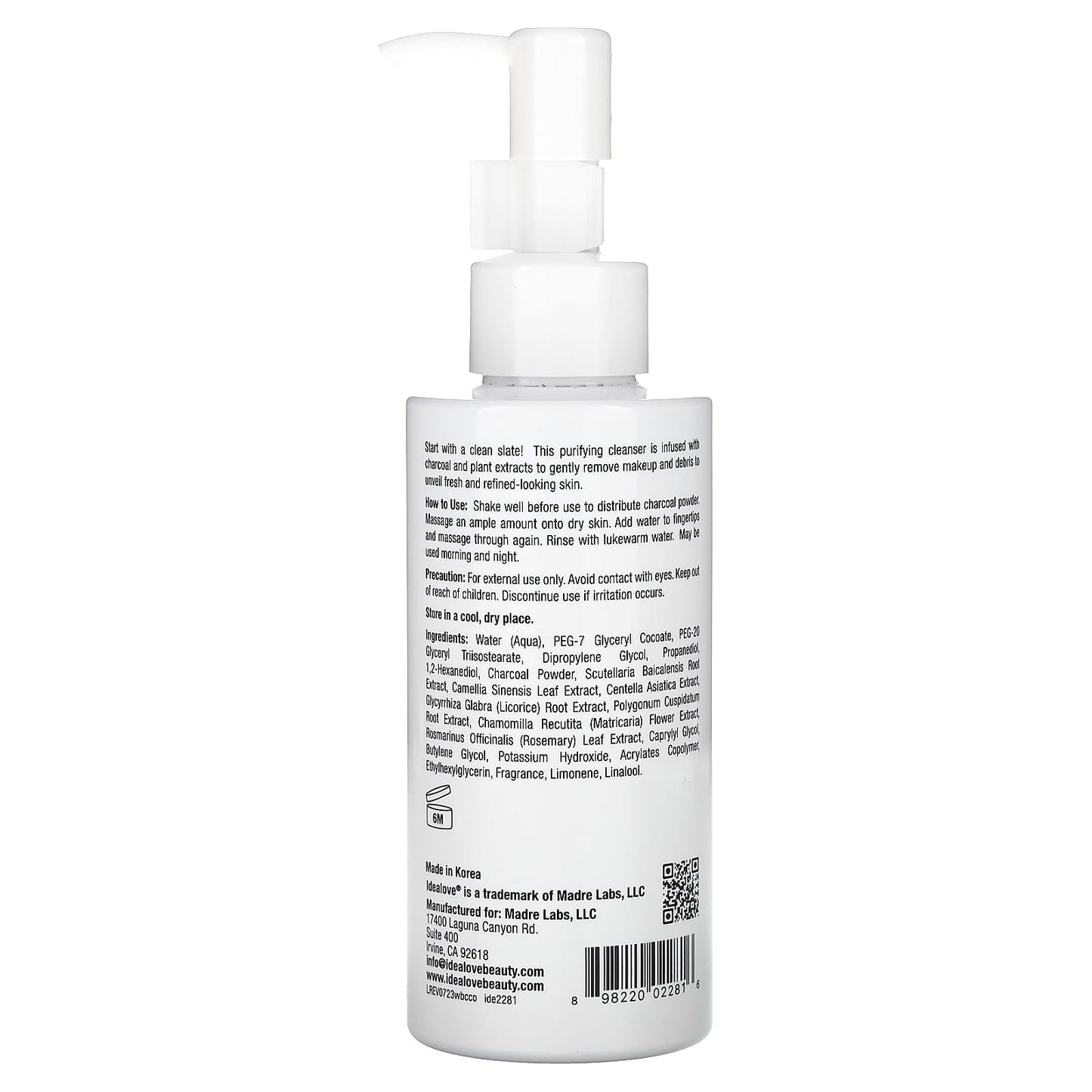 Idealove Charcoal Cleansing Oil, Deep Cleanse & Nourish Skin, 4.9 fl oz - Image 2