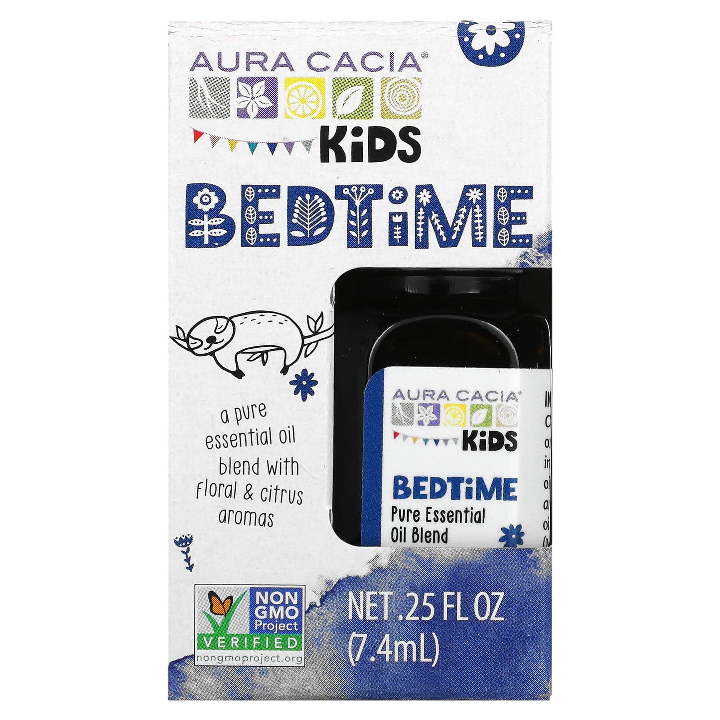 Aura Cacia Kids Bedtime Essential Oil Blend, Non-GMO, 0.25 fl oz - Image 2
