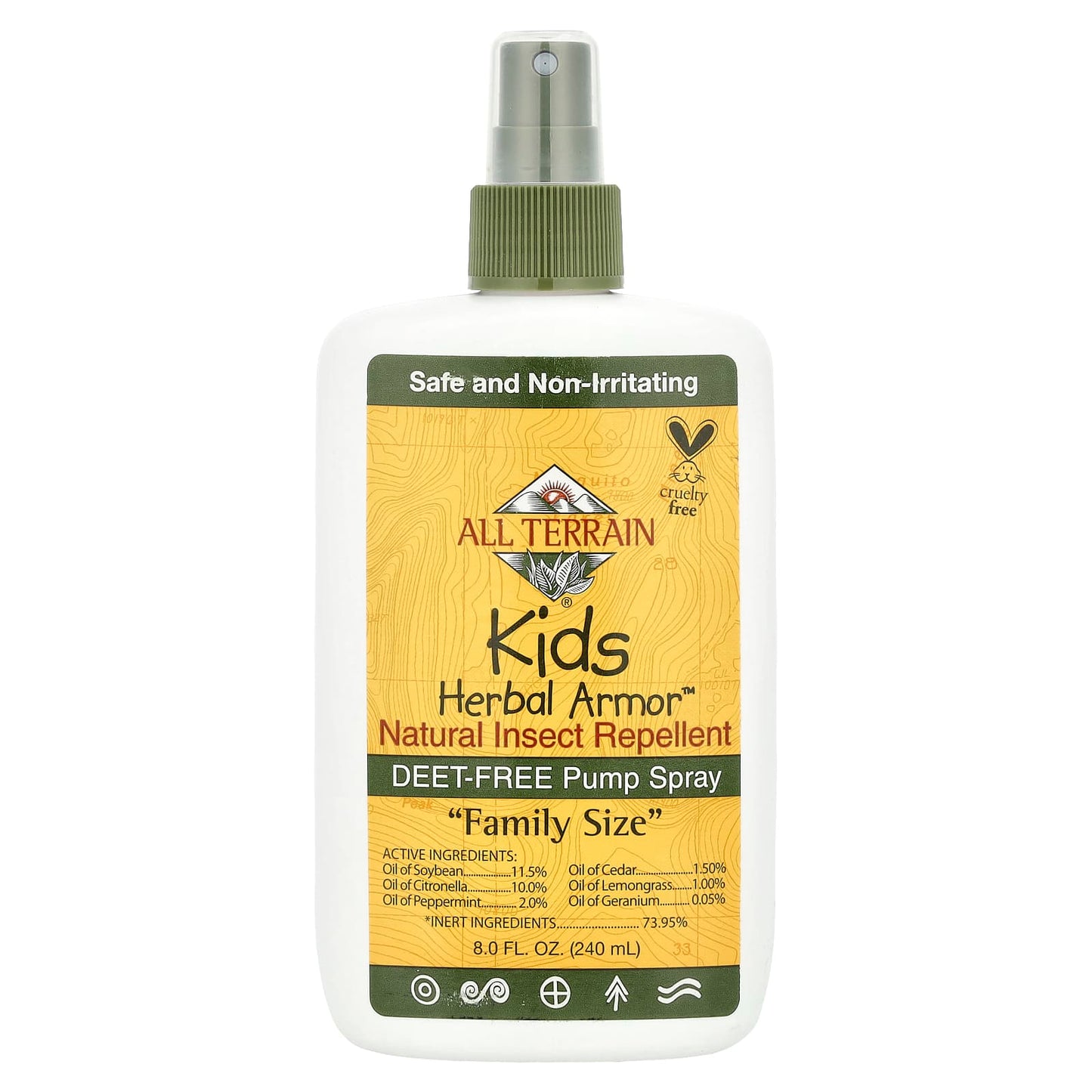 All Terrain Herbal Armor Natural Insect Repellent for Kids, 8 fl oz (240 ml) - Image 1