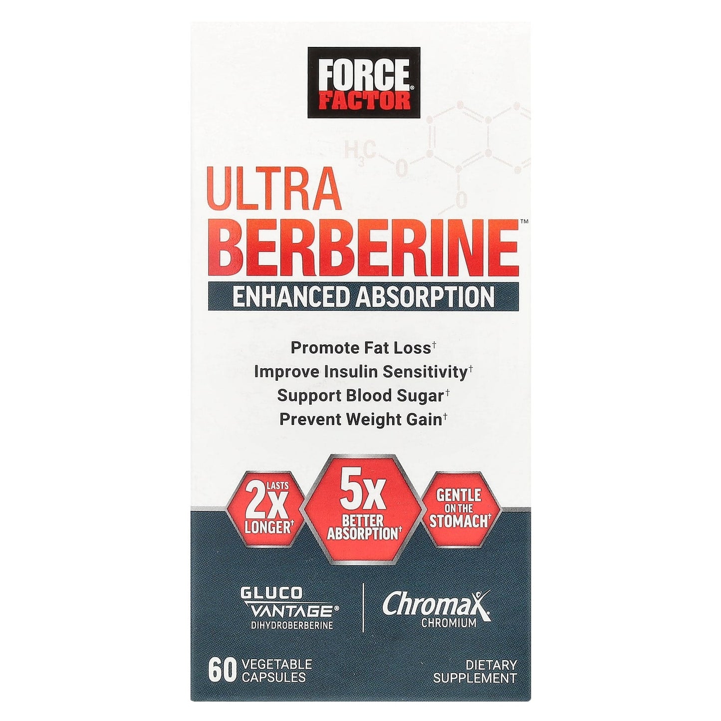 Force Factor Ultra Berberine for Blood Sugar Support & Weight Loss - Image 1