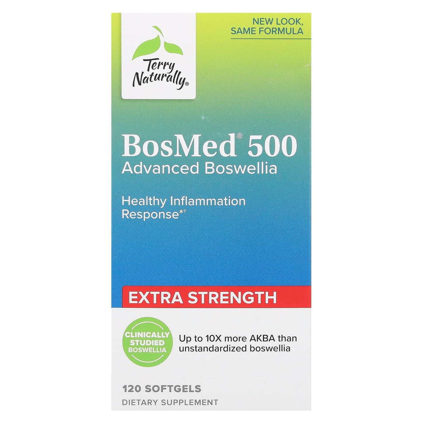 Terry Naturally, BosMed 500, Advanced Boswellia, Extra Strength, 500 mg, 120 Softgels - Image 1