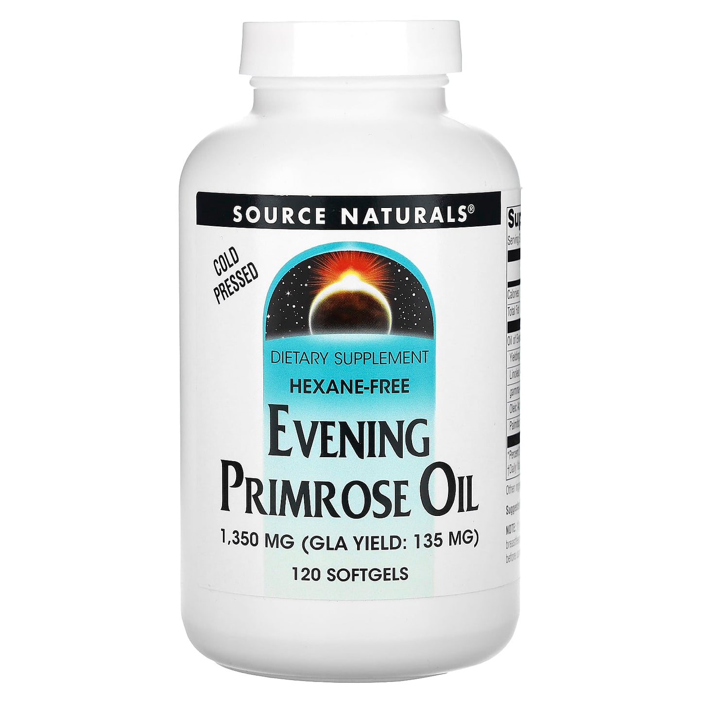 Source Naturals, Evening Primrose Oil, 1,350 mg, 120 Softgels - Image 1