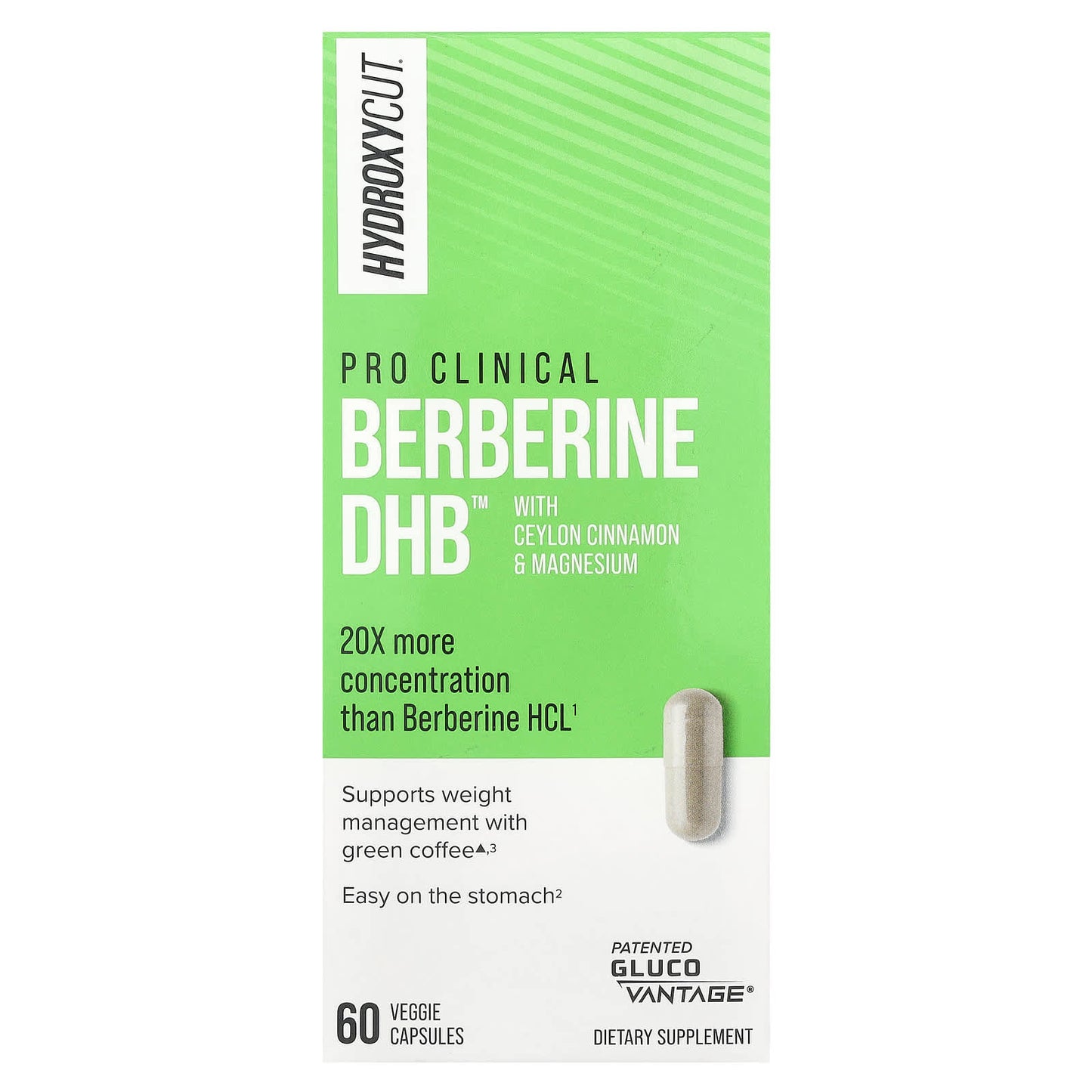 Hydroxycut Pro Clinical Berberine DHB Weight Loss Supplement 60 Capsules - Image 1