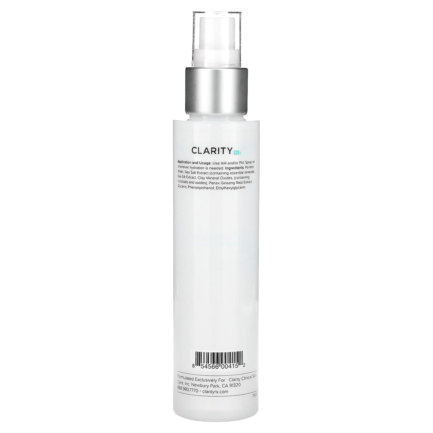 ClarityRx Daily Mineral Spray for Hydrated Skin, 4 fl oz (120 ml) - Image 2