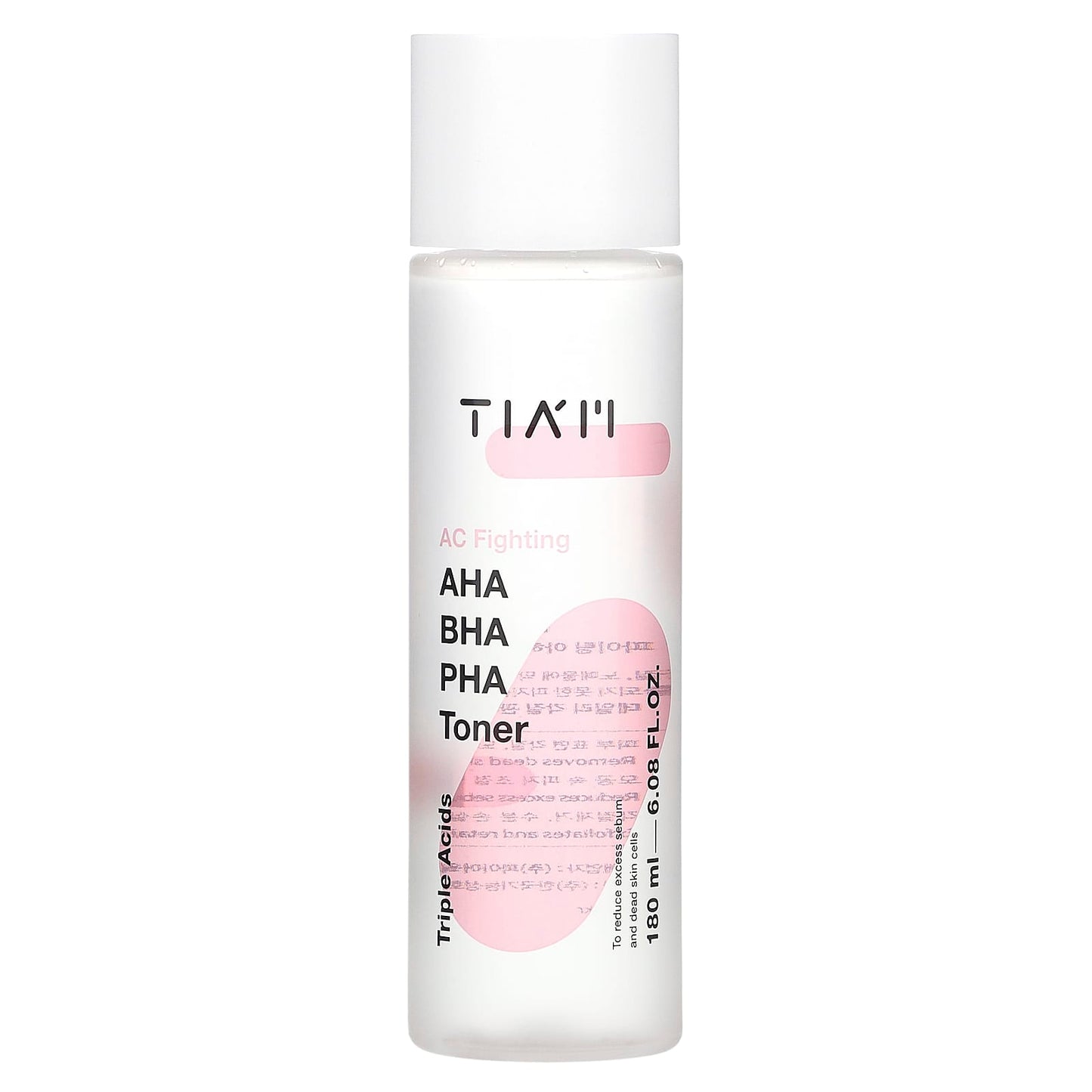 Tiam, AC Fighting, AHA, BHA, PHA Toner, 6.08 fl oz (180 ml) - Image 1