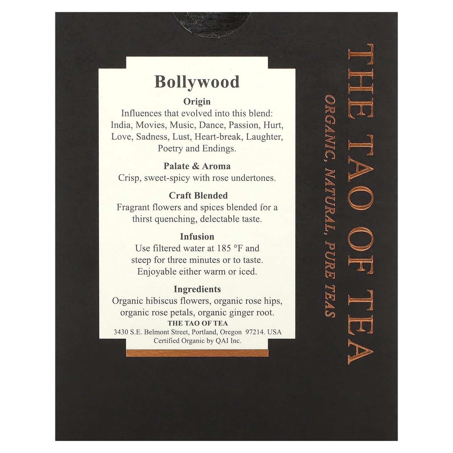 The Tao of Tea, Hibiscus & Rose Tea, Organic Bollywood, Caffeine Free, 15 Pyramid Sachets, 1.58 oz (45 g) - Image 2