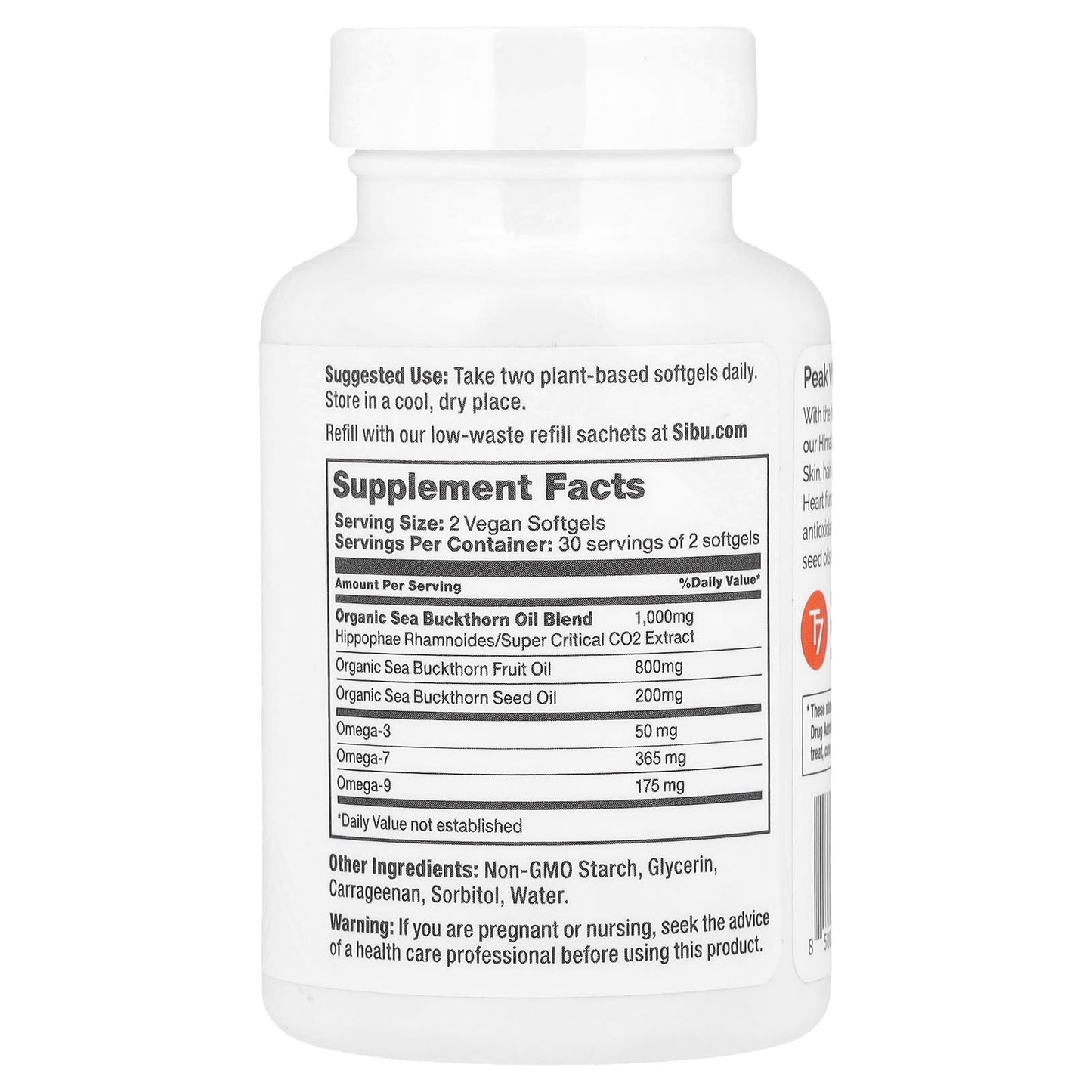 Sibu Beauty, Omega-7, 60 Softgels - Image 2