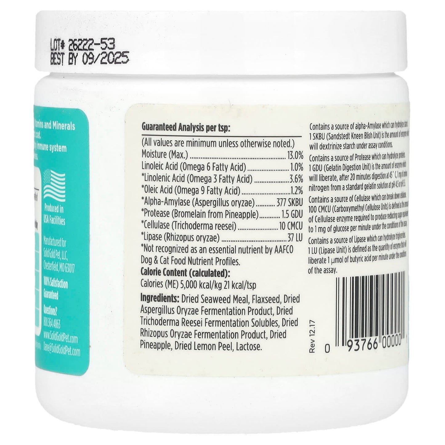 Solid Gold, SeaMeal™ Powder, For Dogs & Cats , 5 oz (142 g) - Image 2