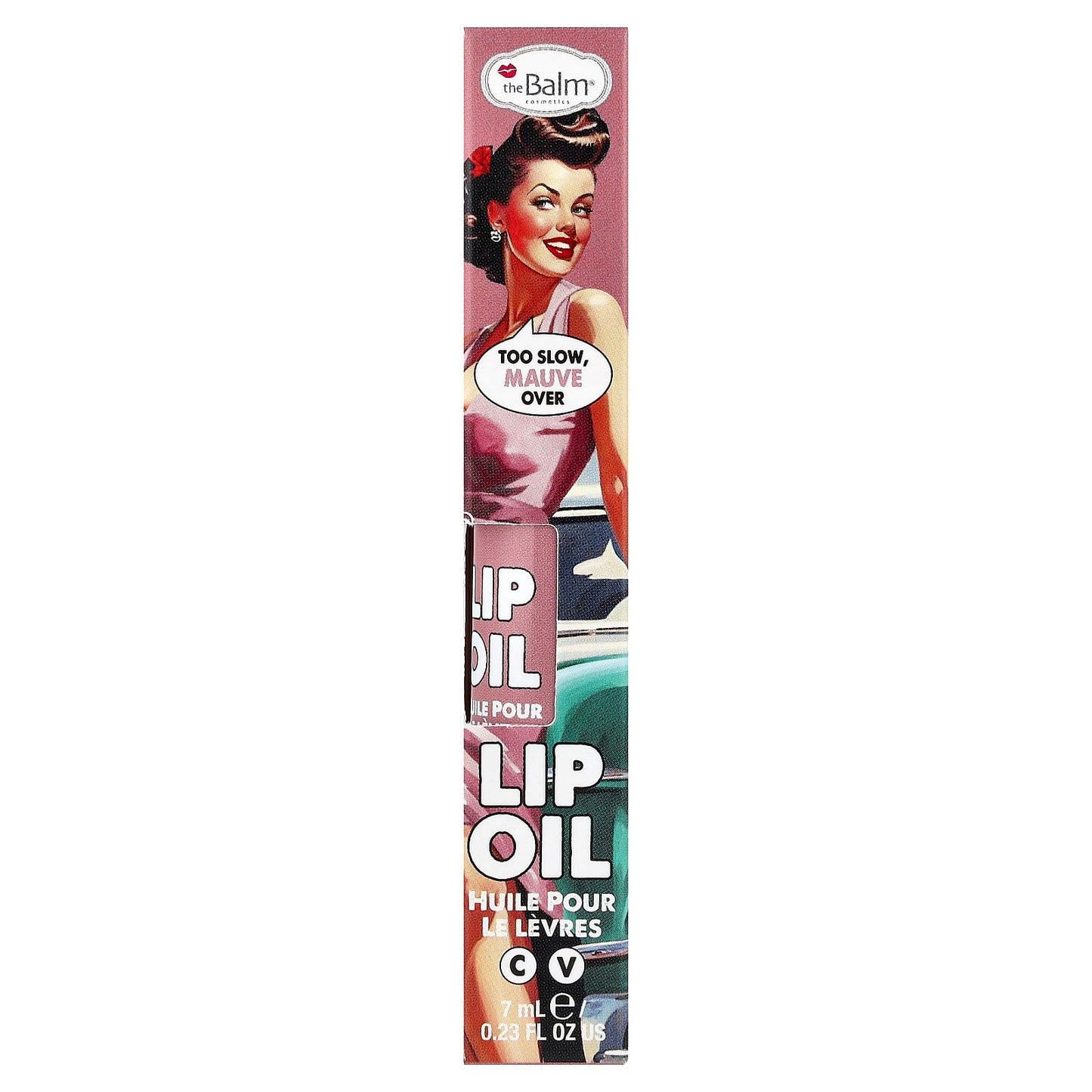 theBalm Cosmetics, Lip Oil, Too Slow, Mauve Over, 0.23 fl oz (7 ml) - Image 2