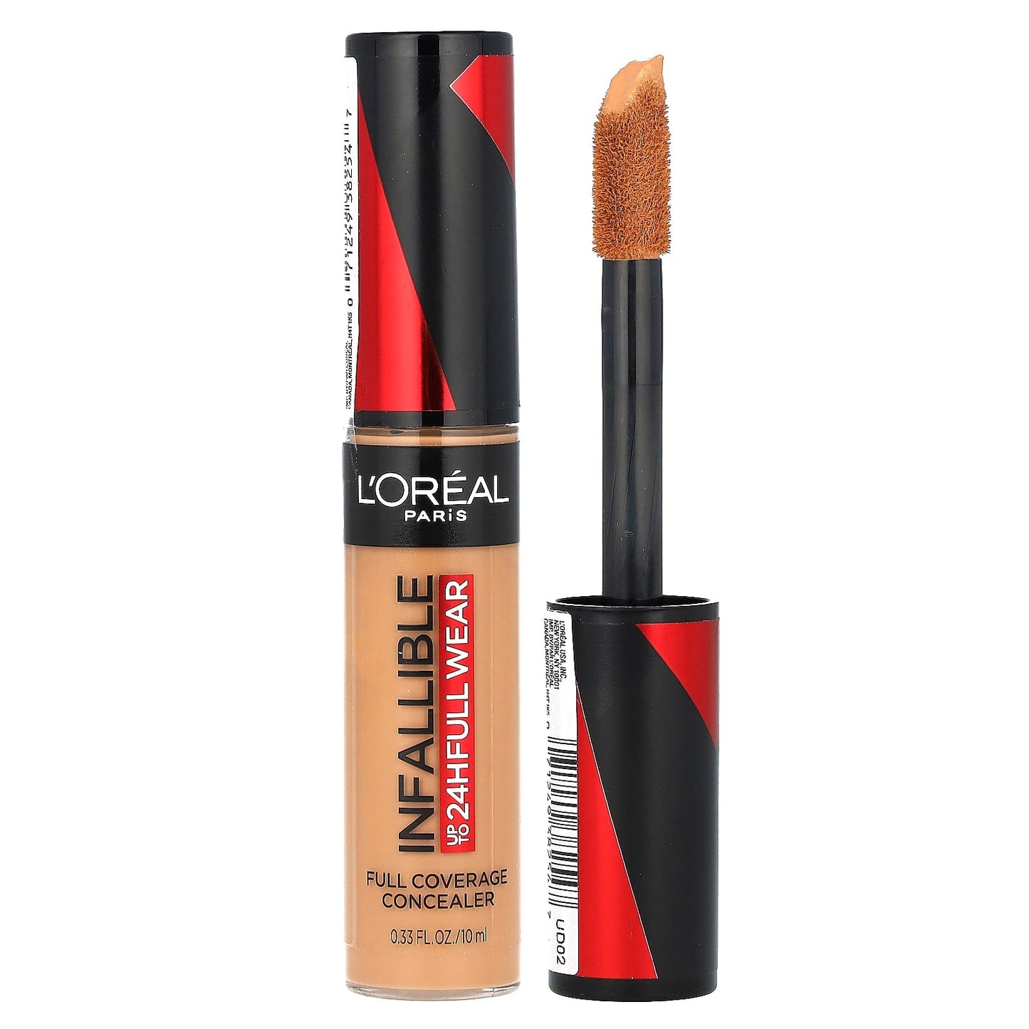 L'Oréal, Infallible, Full Coverage Concealer, 400 Caramel, 0.33 fl oz (10 ml) - Image 1