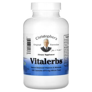 Whole Food Vitamin & Mineral Supplement by Christopher's Original Formulas