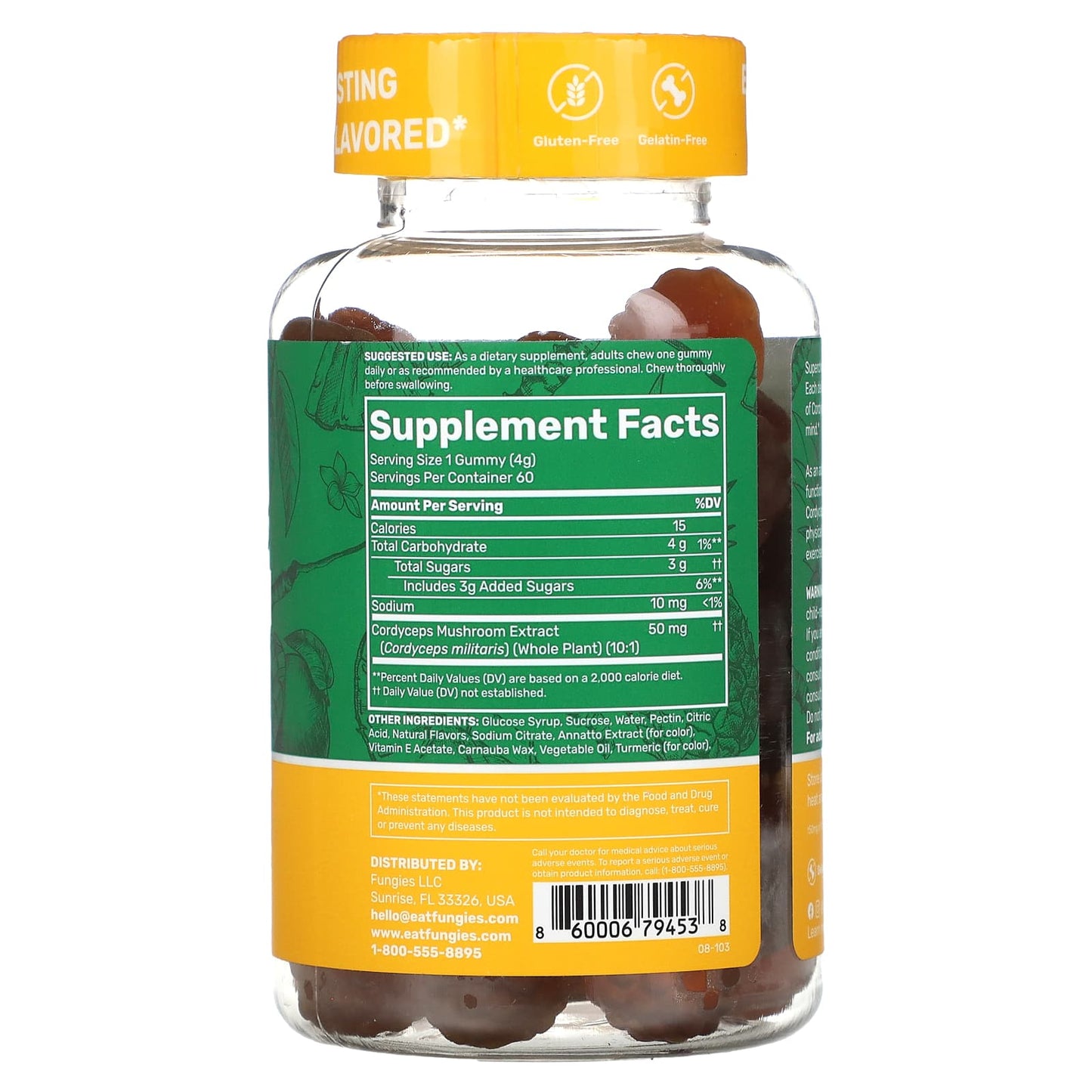 Cordyceps Mushroom Gummies by Fungies - Boost Energy & Endurance - Image 2