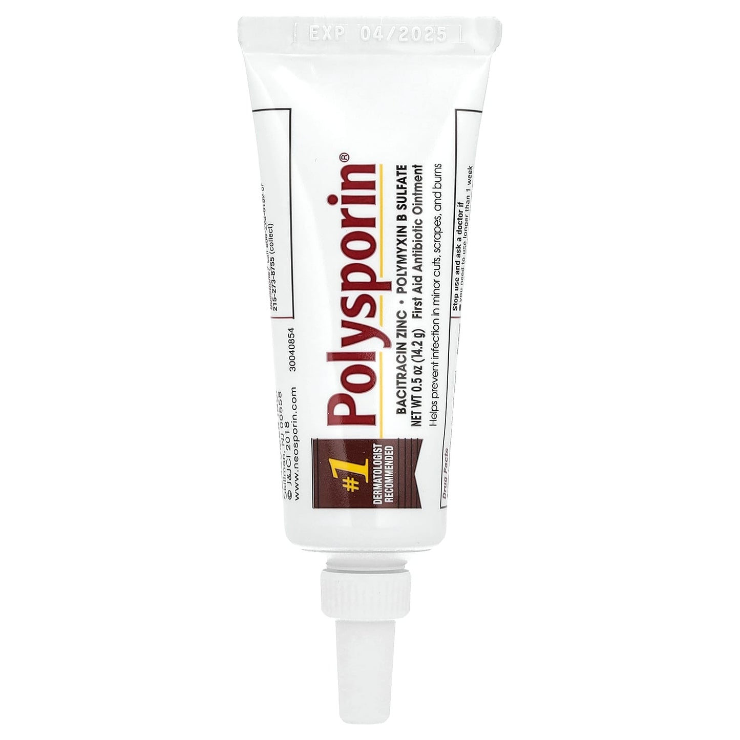 Polysporin, Antibiotic Ointment, 0.5 oz (14.2 g) - Image 1
