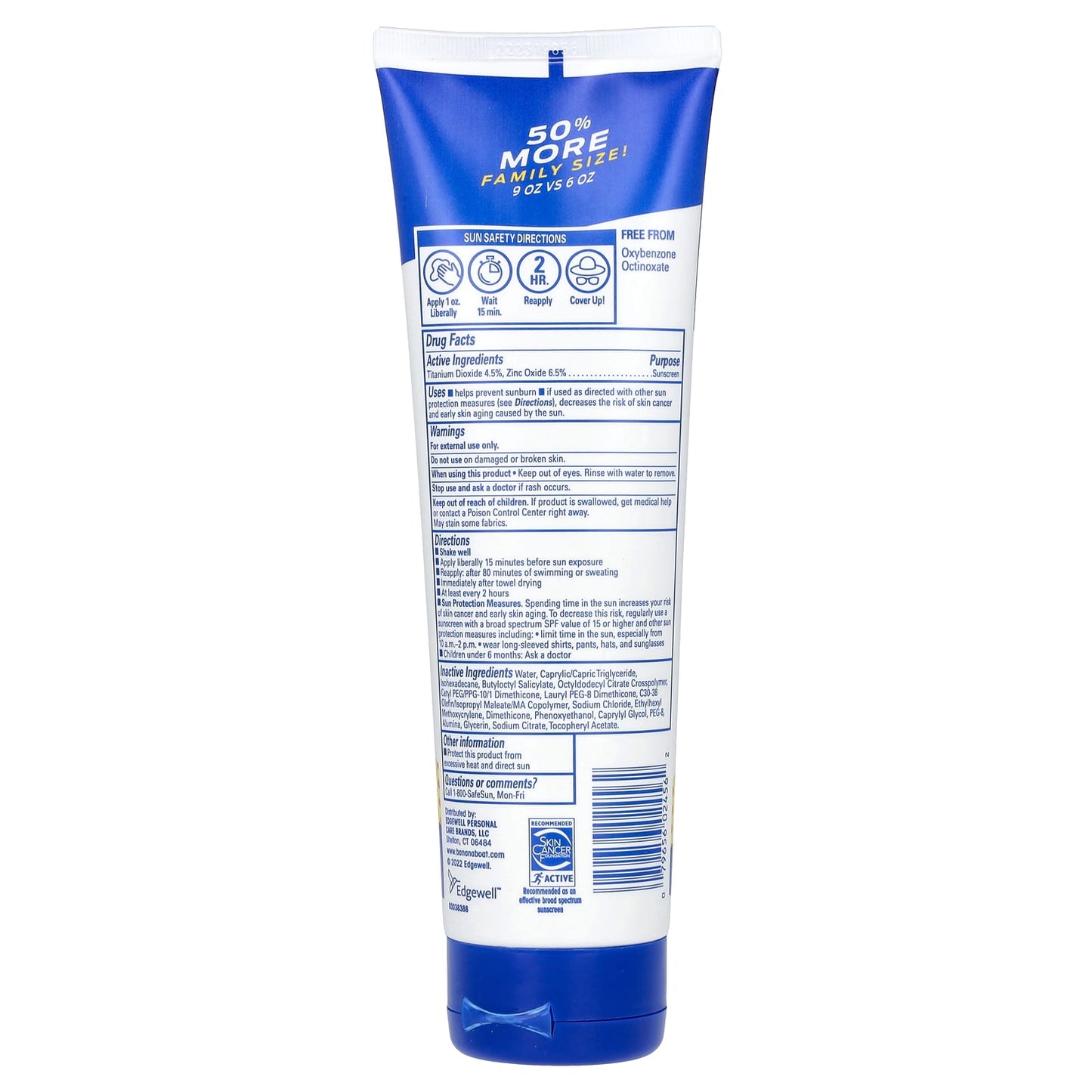Kids Mineral Sunscreen Lotion, SPF 50+, Tear-Free, Non-Greasy, 9 fl oz - Image 2