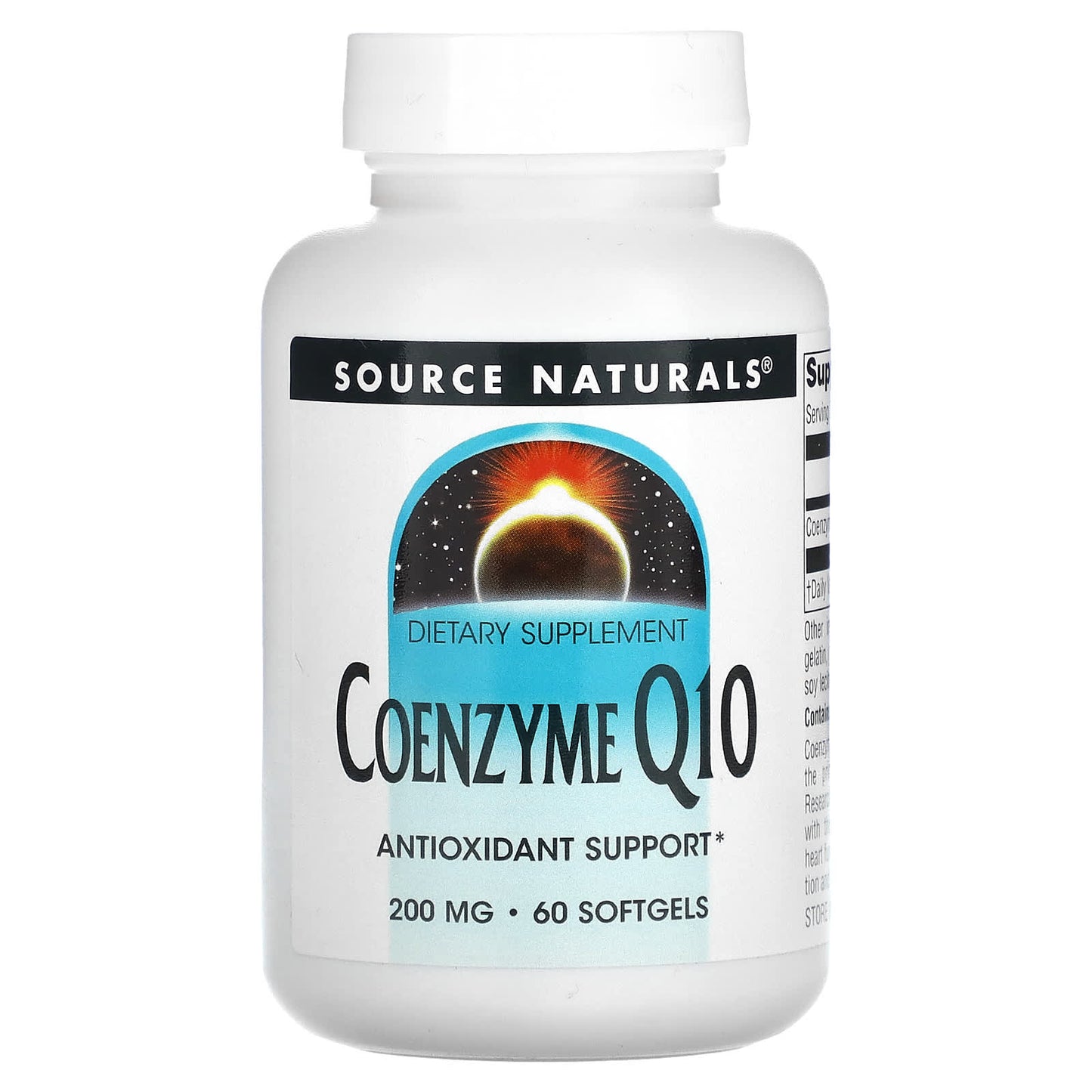 Source Naturals, Coenzyme Q10, 200 mg, 60 Softgels - Image 1