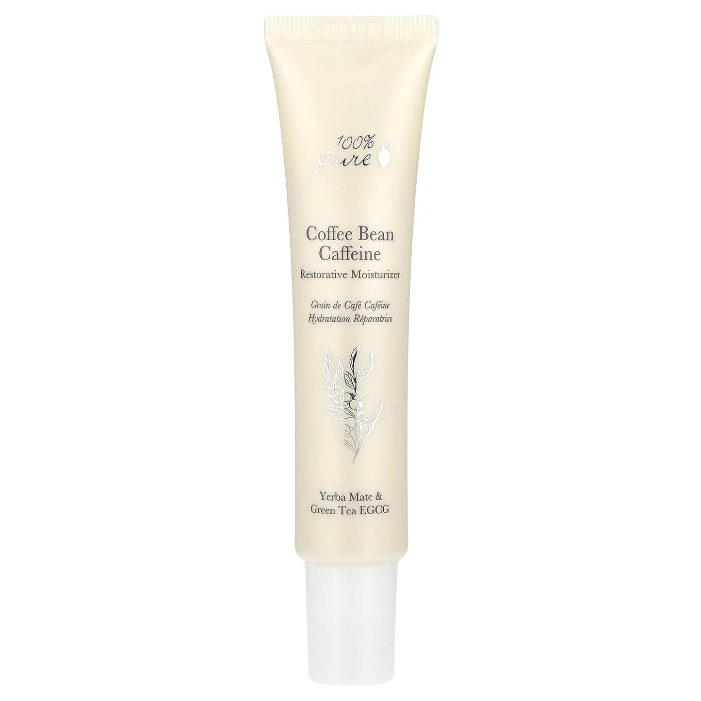 100% Pure Restorative Moisturizer, Caffeine & Yerba Mate, 1.4 fl oz - Image 1