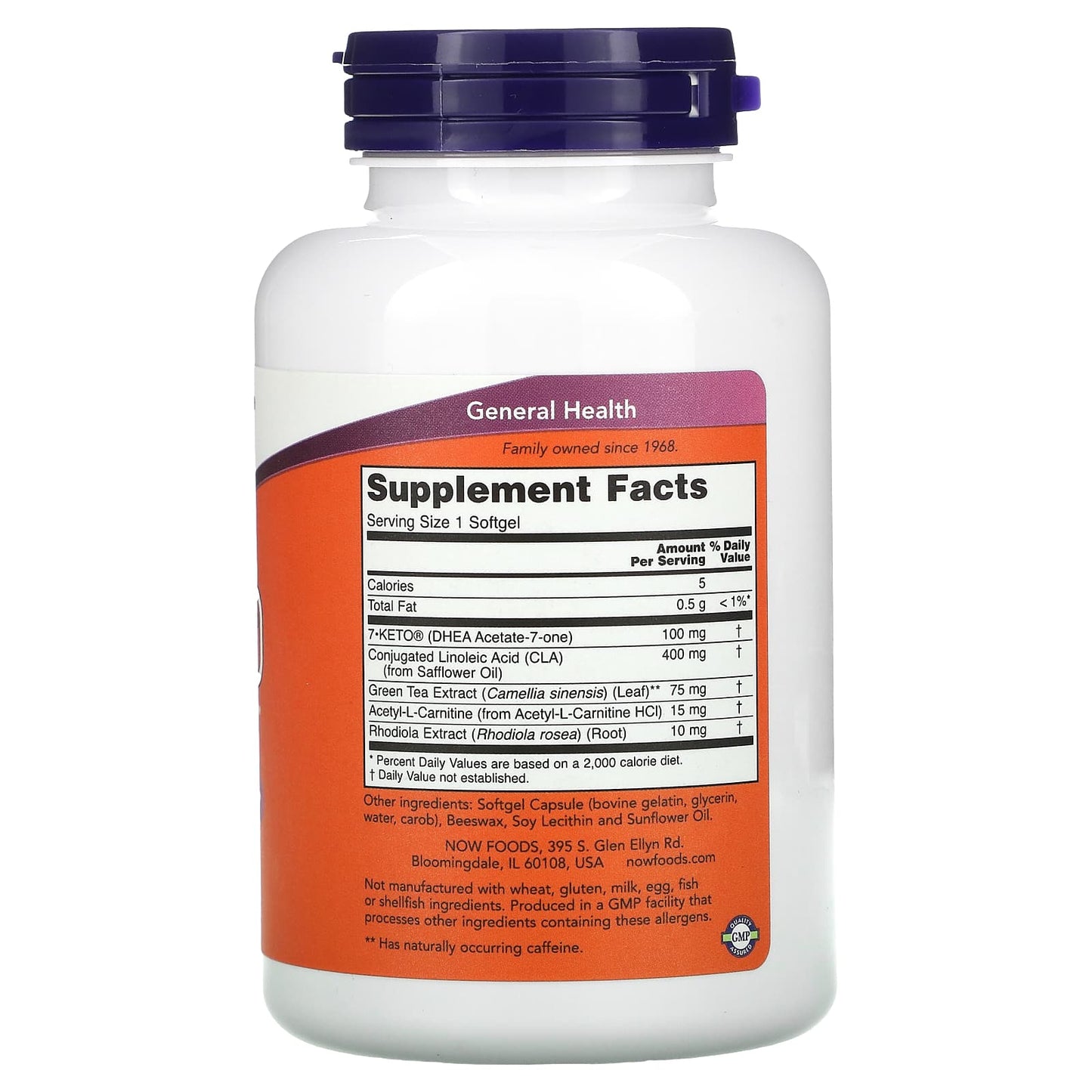 NOW Foods, 7-Keto LeanGels, 100 mg, 120 Softgels - Image 2