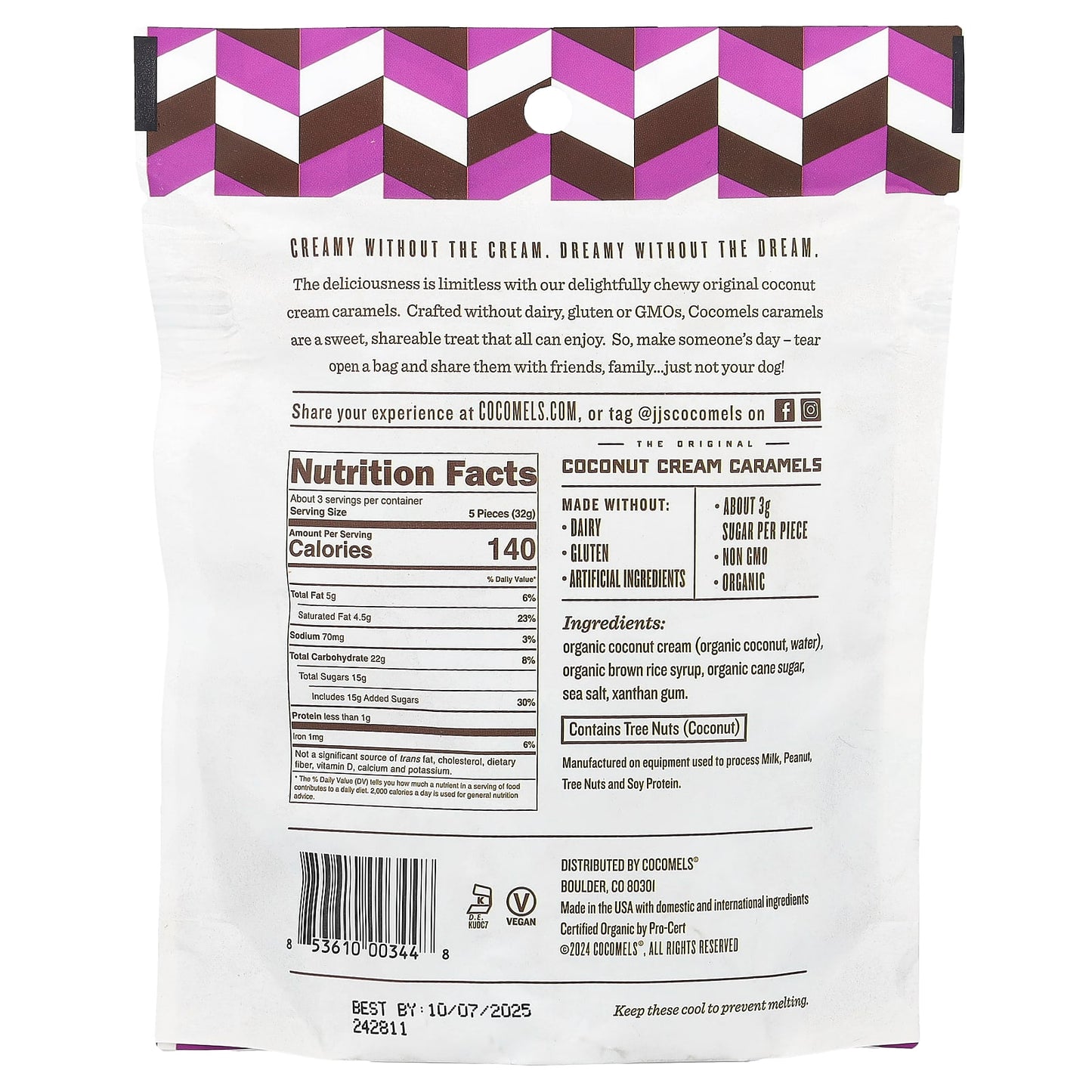 Cocomels, The Original, Coconut Cream Caramels, 3.5 oz (99 g)