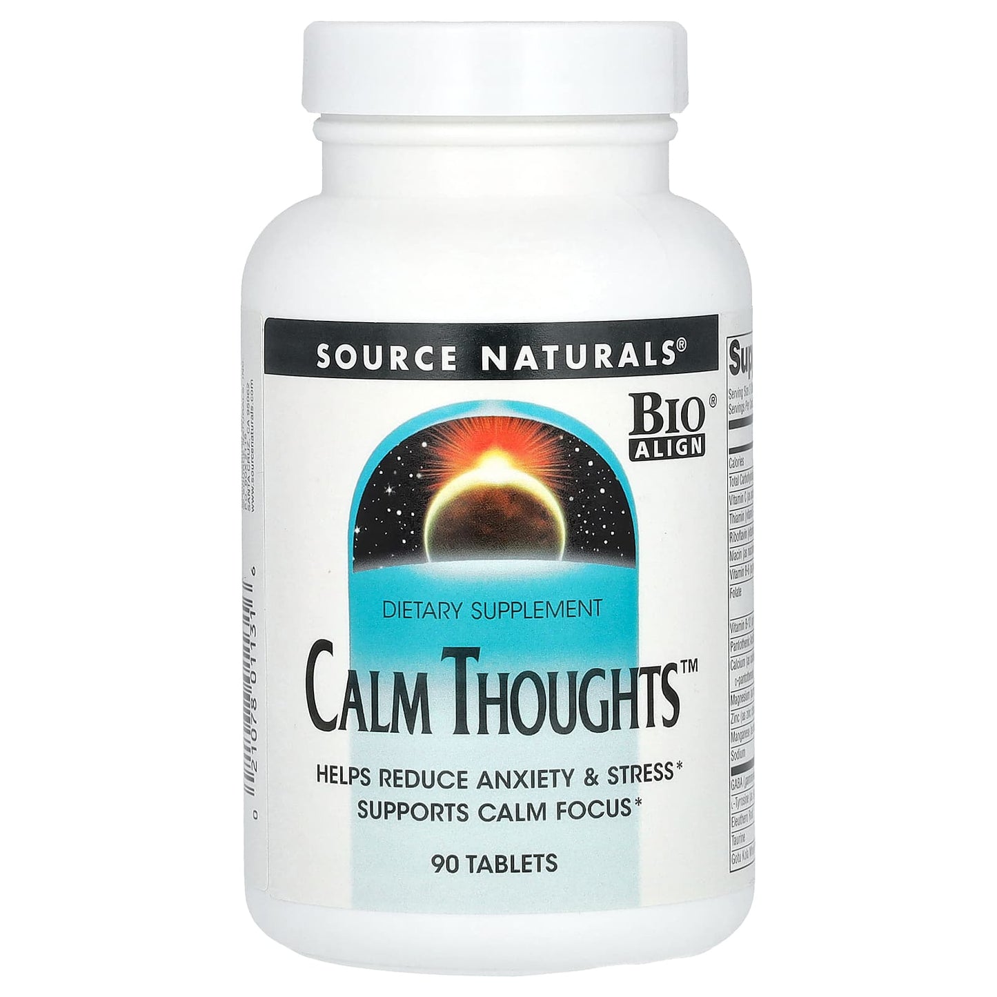 Source Naturals, Calm Thoughts, 90 Tablets - Image 1