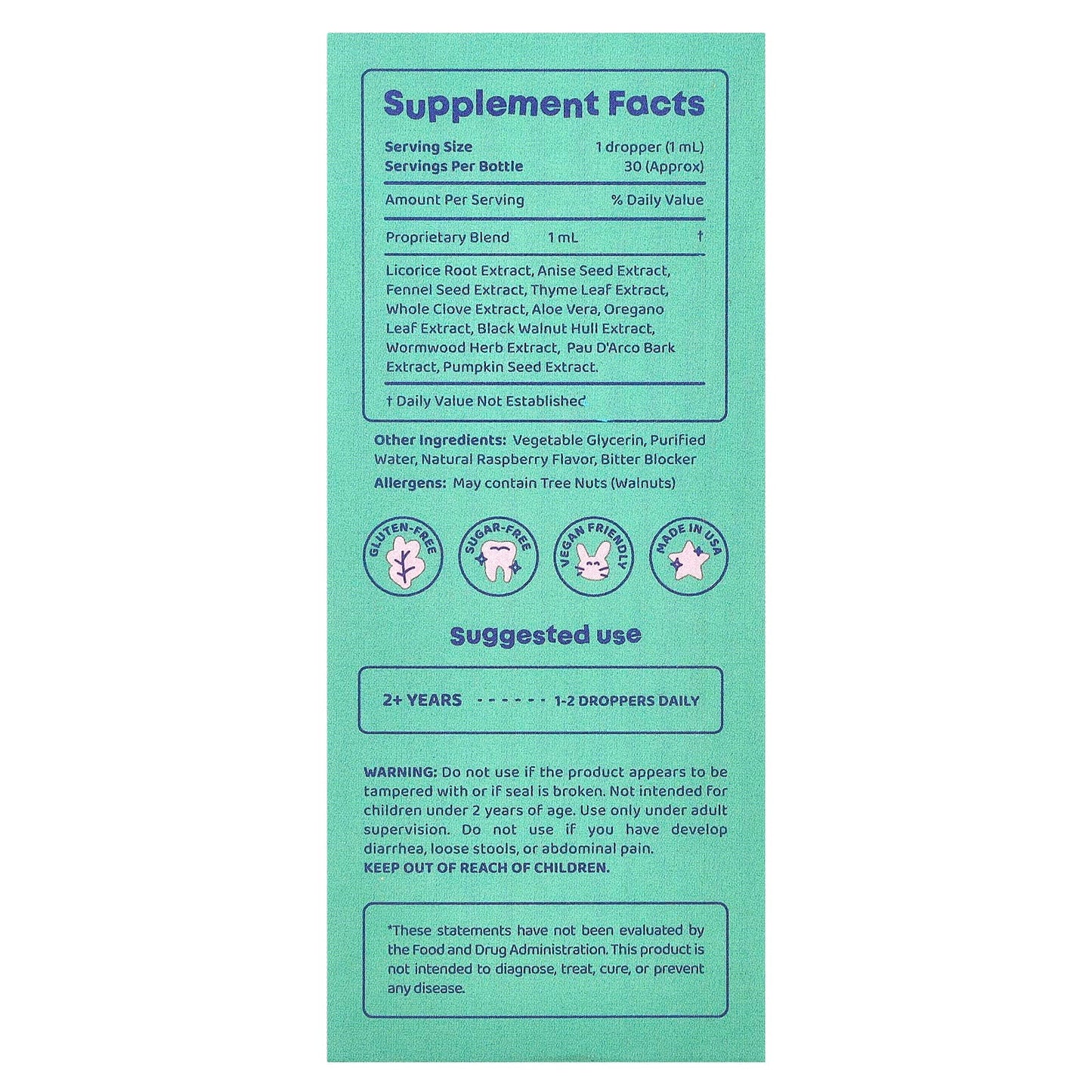 ParaPatrol - Natural Parasite Support for Kids, 1 fl oz (30 ml) - Image 2