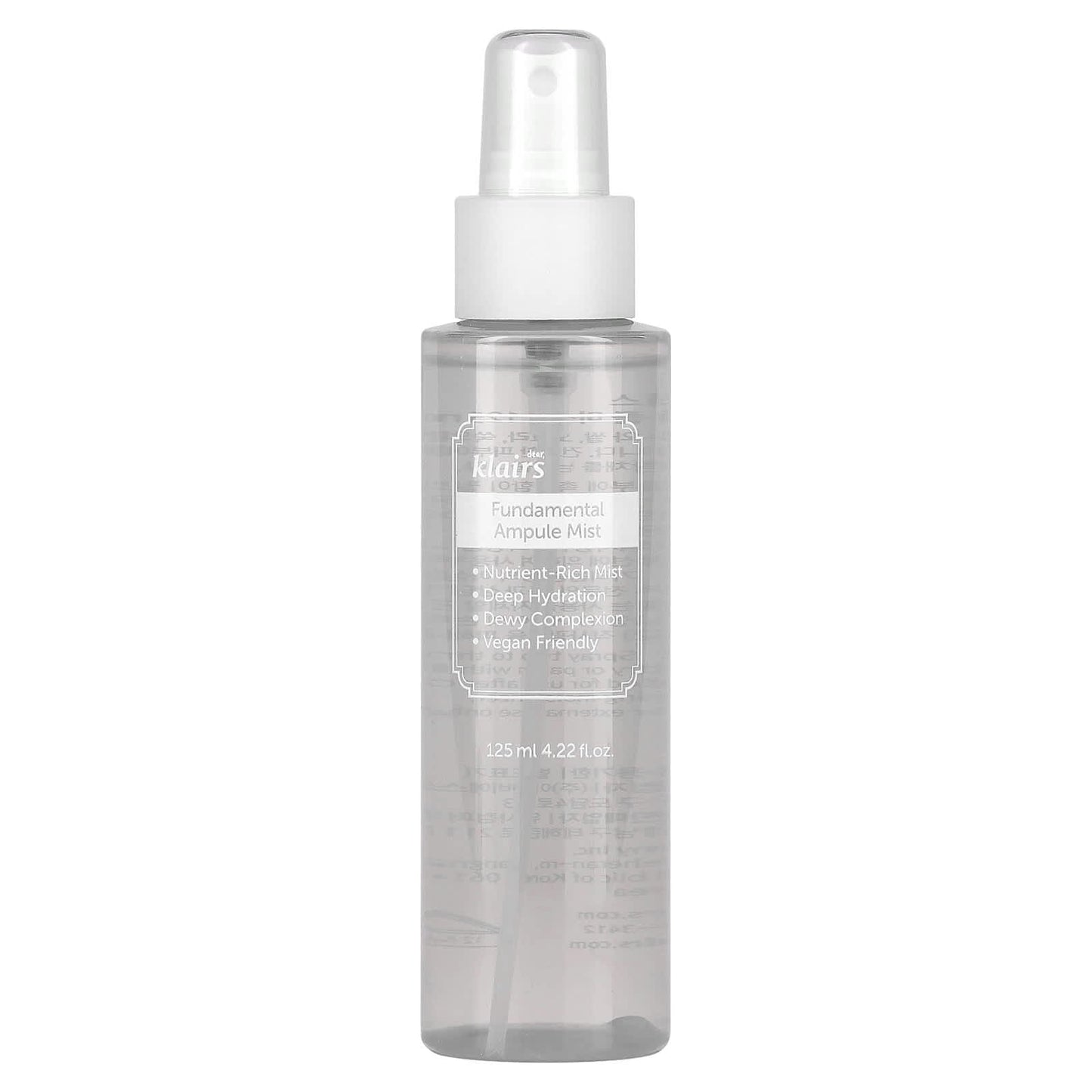 Deep Hydrating Klairs Fundamental Ampule Mist for Dewy Skin 125ml - Image 1