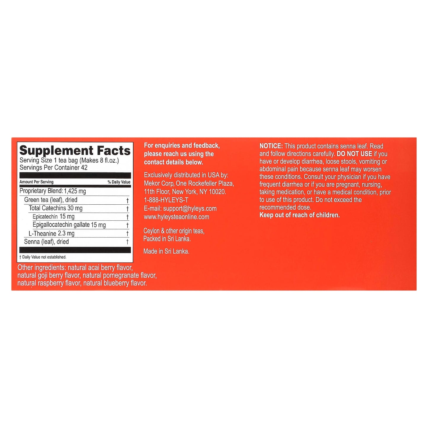 Hyleys Slim Tea Assorted Collections for Weight Loss - 42 Tea Bags - Image 2