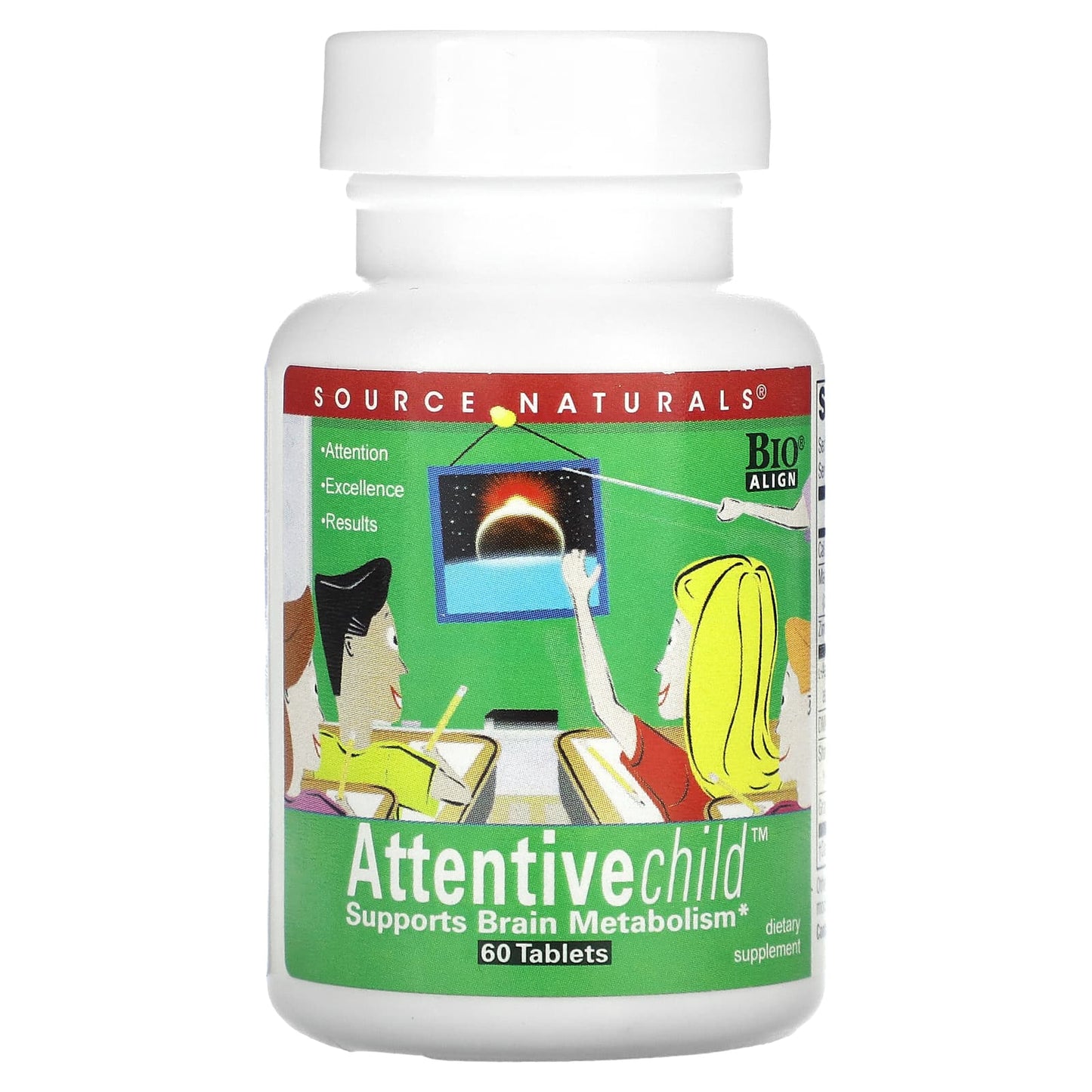 Source Naturals, Attentive Child™, 60 Tablets - Image 1