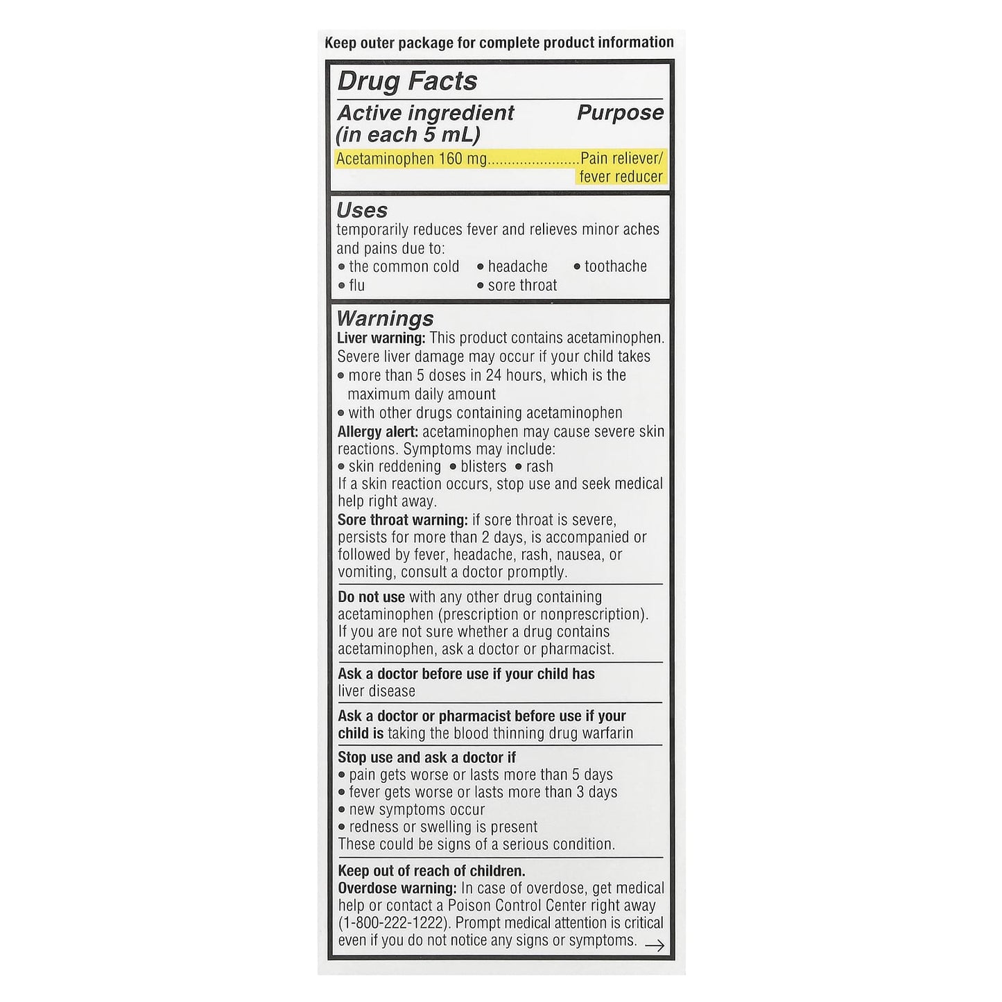 Genexa Kids' Pain & Fever Relief, Organic Cherry, 4 fl oz - Image 2
