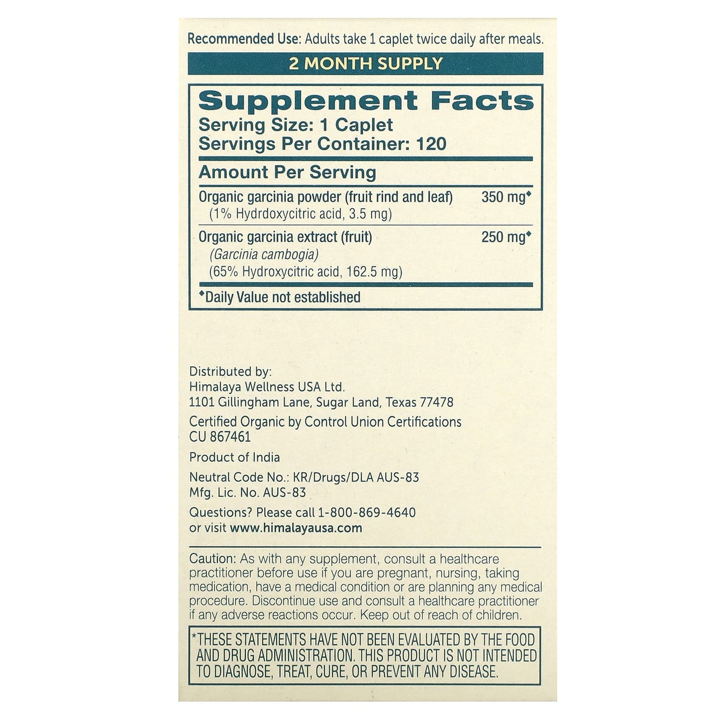 Organic Garcinia Capsules for Weight Management by Himalaya - Image 2