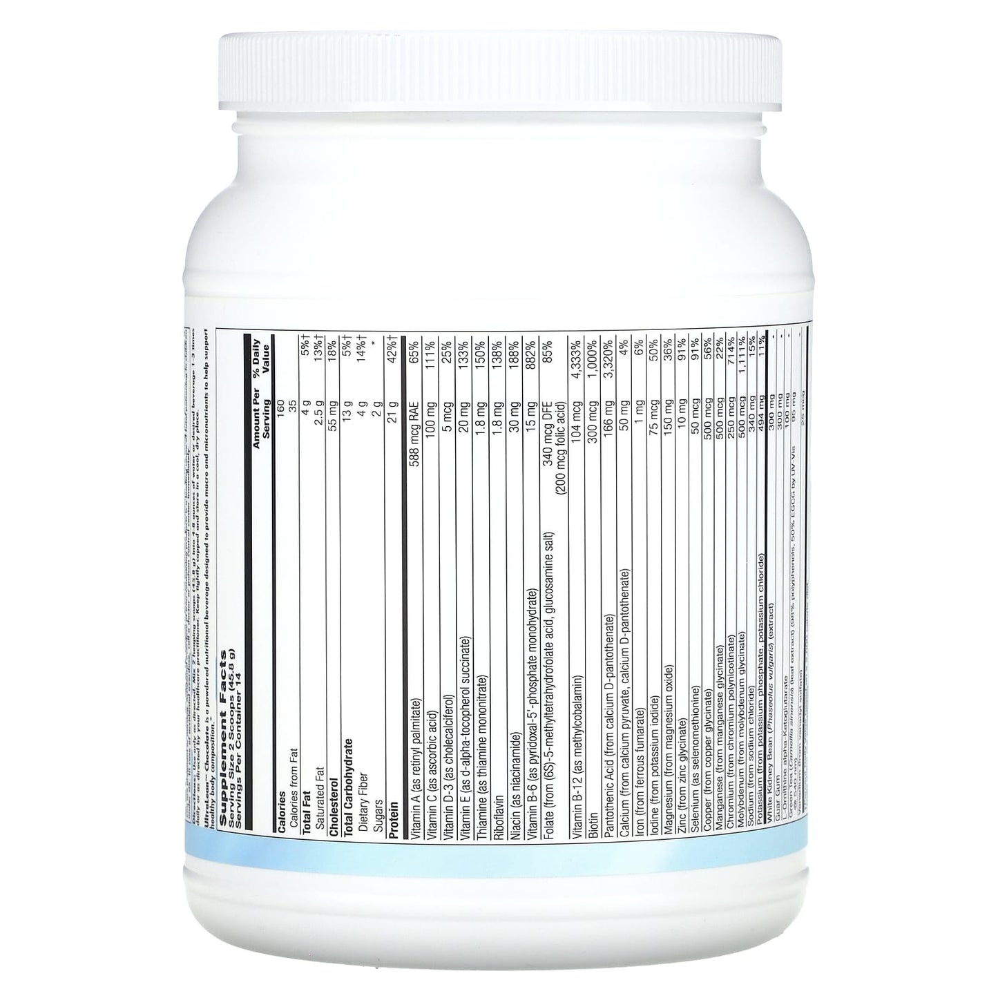 Nutra BioGenesis, UltraLean, Natural Chocolate, 1 lb 6.6 oz (641 g) - Image 2