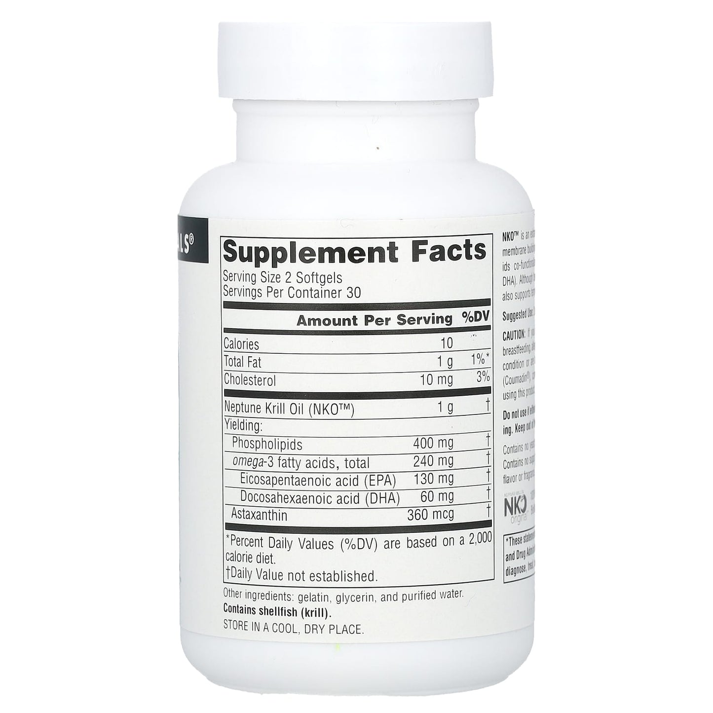 Source Naturals, NKO™, Neptune Krill Oil, 500 mg, 60 Softgels - Image 2