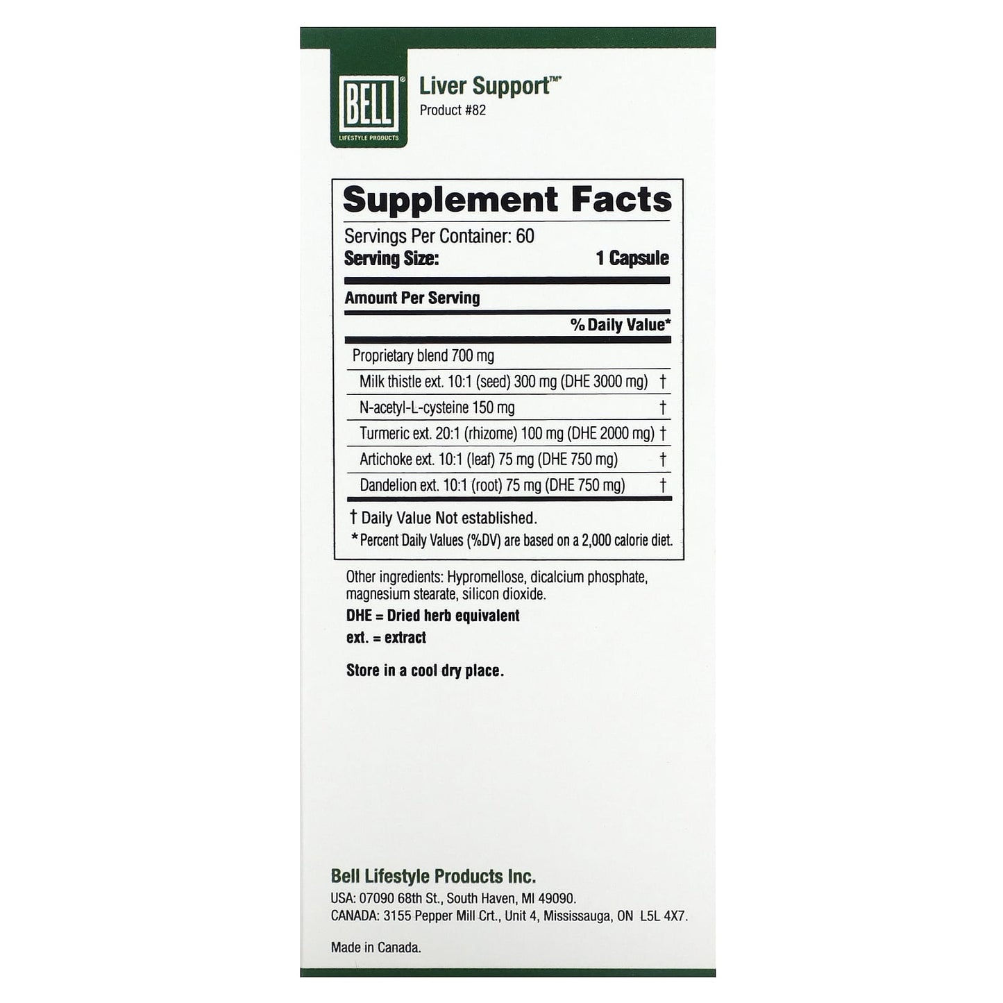 Boost Liver Function with Bell Lifestyle's Liver Support - 60 Veggie Capsules - Image 2