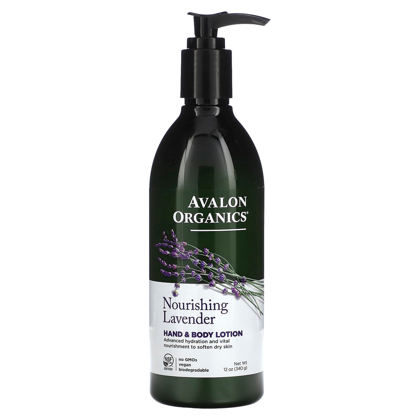Nourishing Lavender Hand & Body Lotion for Dry Skin, 12 oz - Image 1