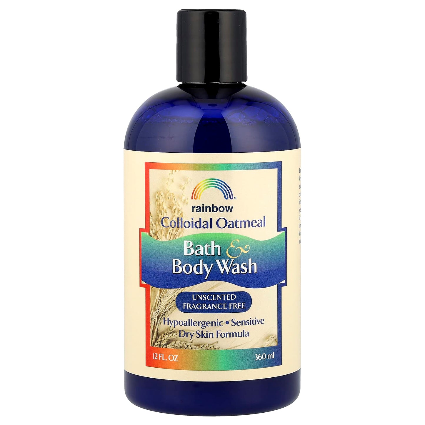 Rainbow Research, Colloidal Oatmeal Bath & Body Wash, Unscented, 12 fl oz (360 ml) - Image 1