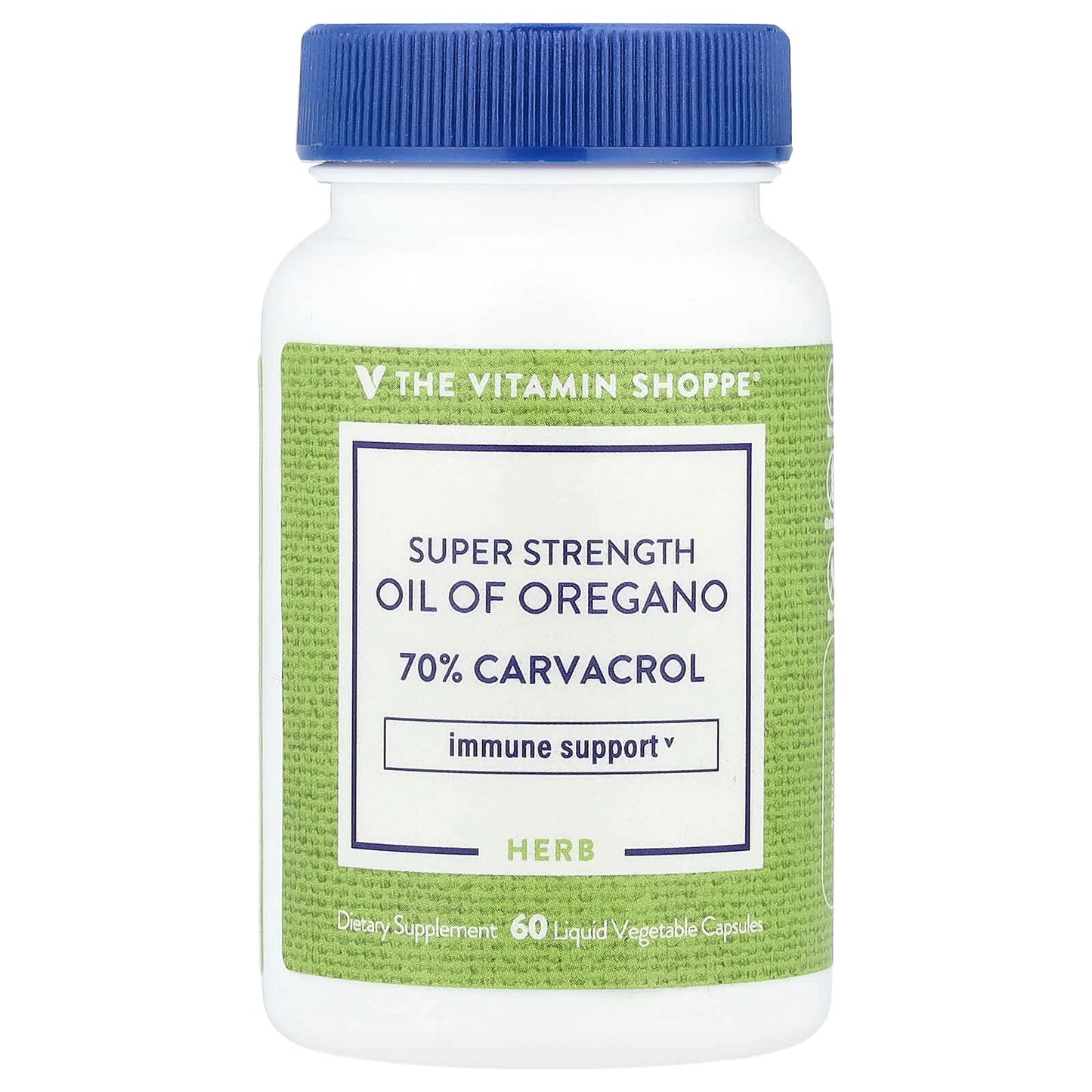 The Vitamin Shoppe, Super Stength Oil of Oregano, 60 Liquid Vegetable Capsules (45 mg per Capsule) - Image 1