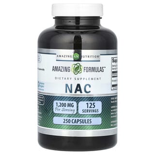 NAC Supplements by Amazing Nutrition - 250 Capsules (600mg)