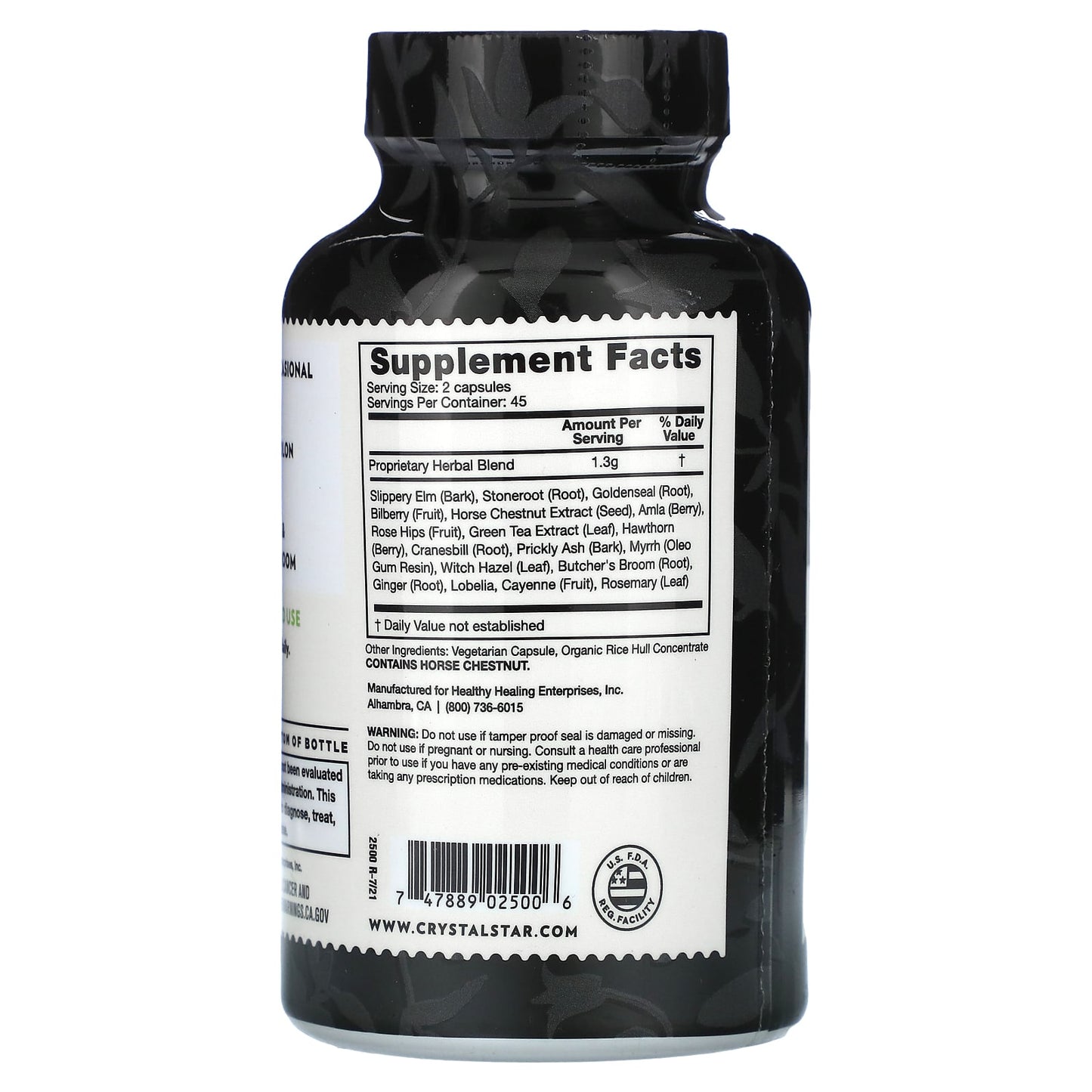 Crystal Star Hemorrhoid Relief Supplement, 90 Capsules - Image 2