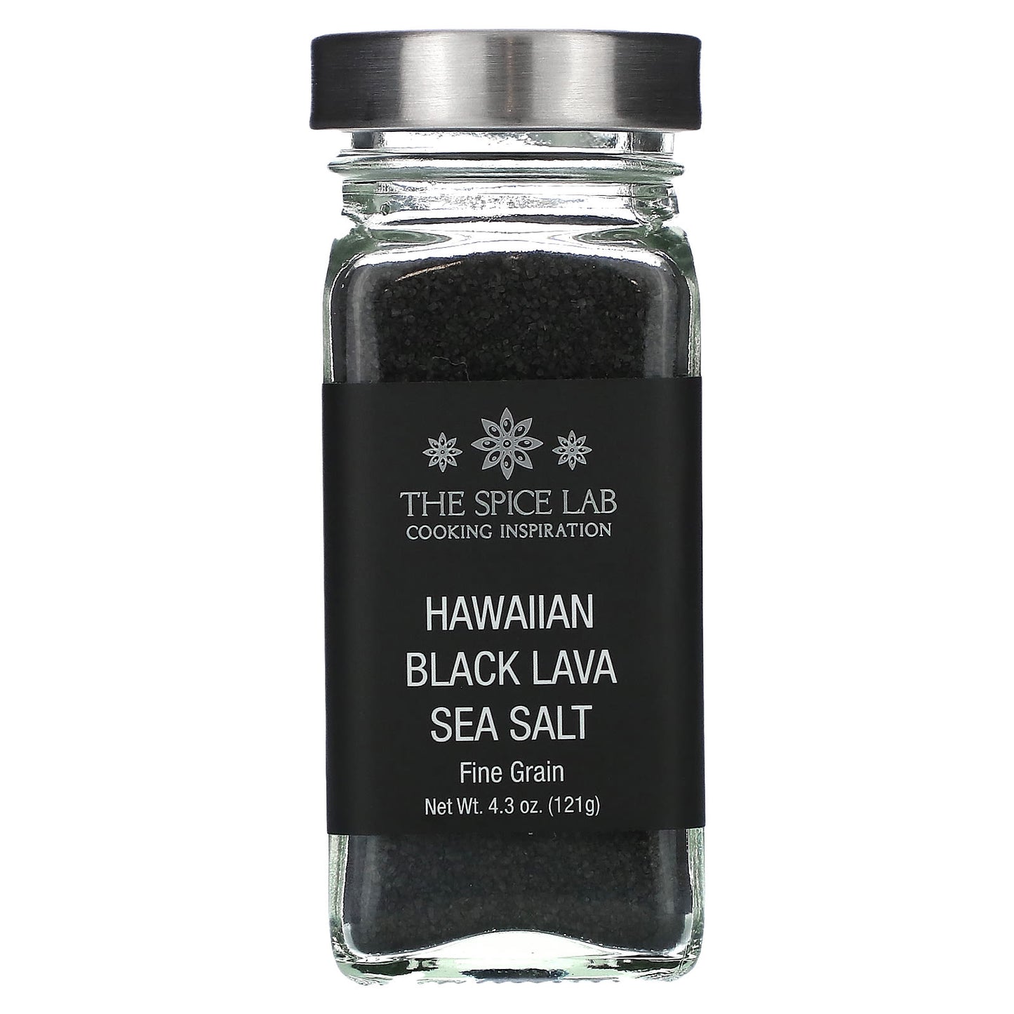 The Spice Lab, Hawaiian Black Lava Sea Salt, Fine Grain, 4.3 oz (121 g) - Image 1