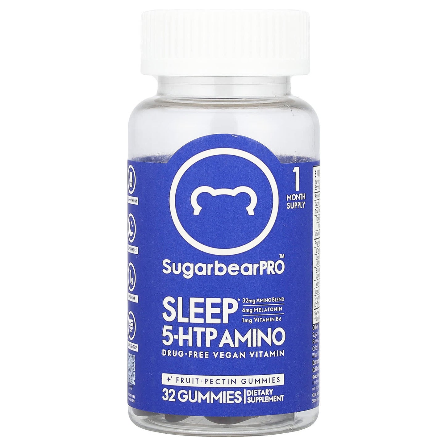 SugarbearPro, Sleep 5-HTP Amino Gummies, 32 Gummies - Image 1