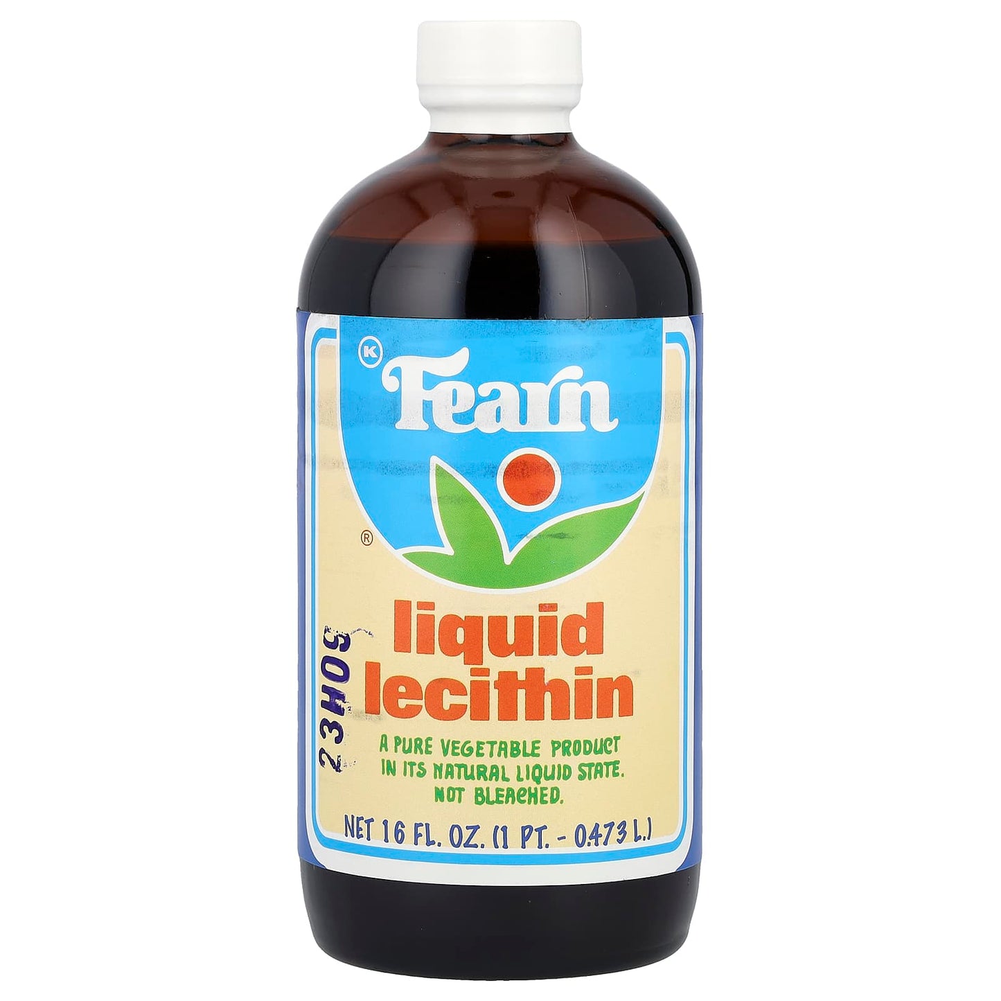 Fearn Natural Liquid Lecithin for Brain Health & Weight Loss, 473ml - Image 1