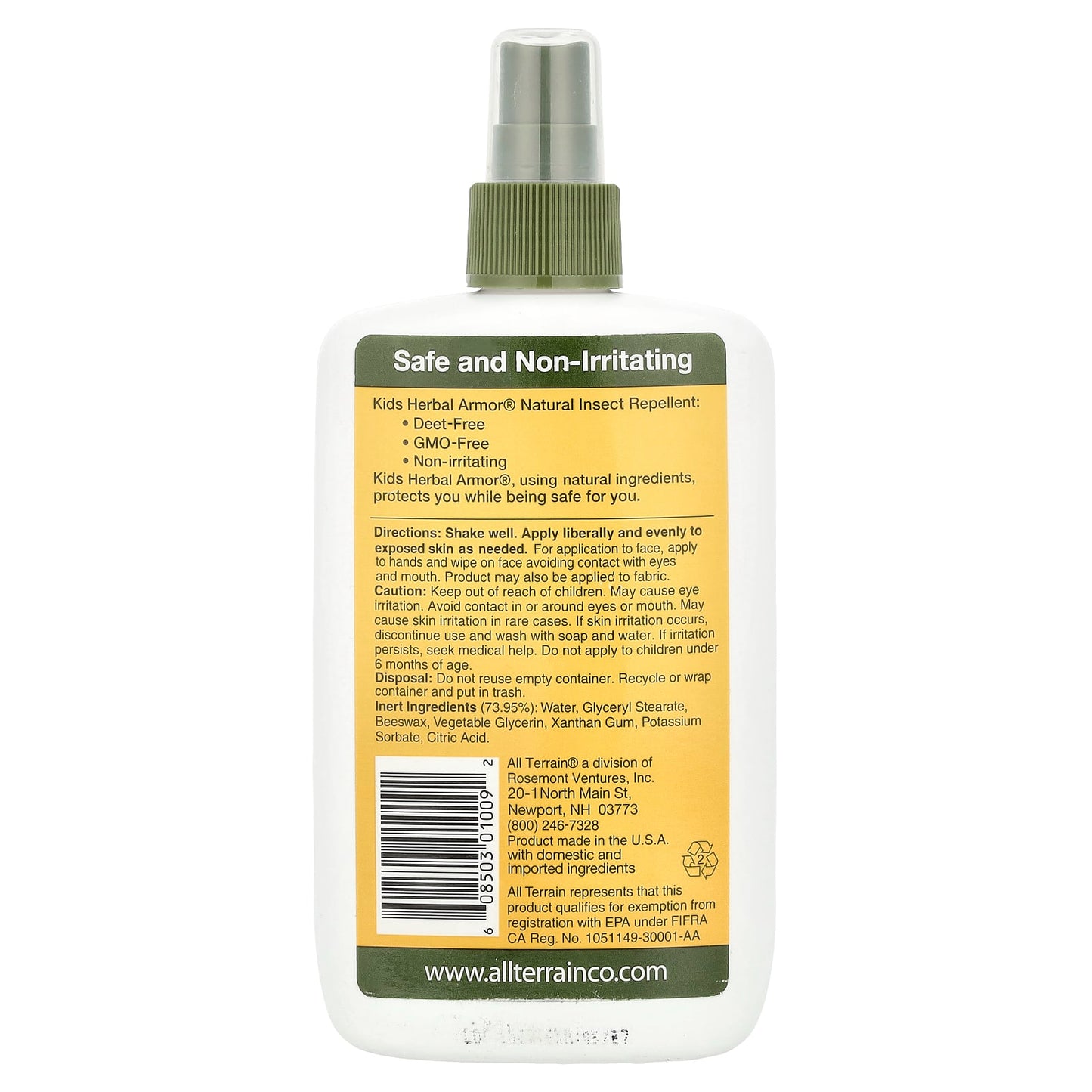 All Terrain Herbal Armor Natural Insect Repellent for Kids, 8 fl oz (240 ml) - Image 2