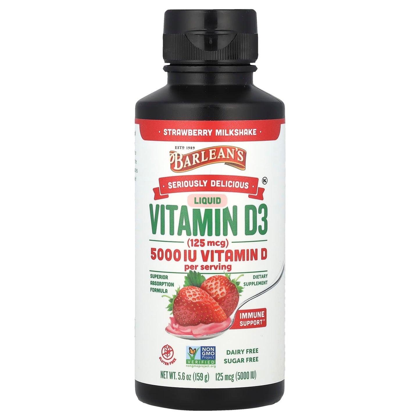 Boost Your Immune System with Delicious Strawberry Vitamin D3 by Barleans - Image 1