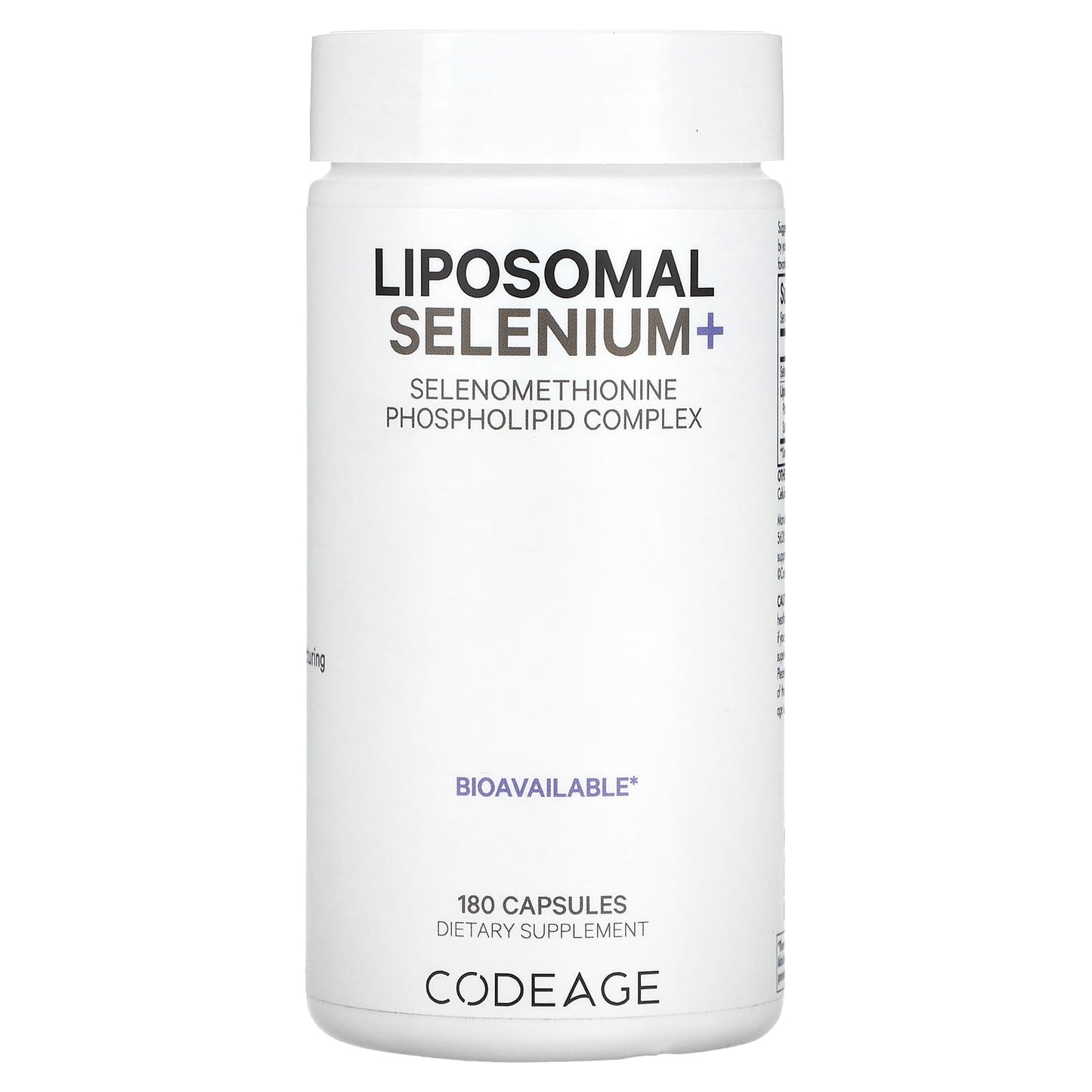 Boost Immunity with Codeage Liposomal Selenium+ 180 Capsules - Image 1
