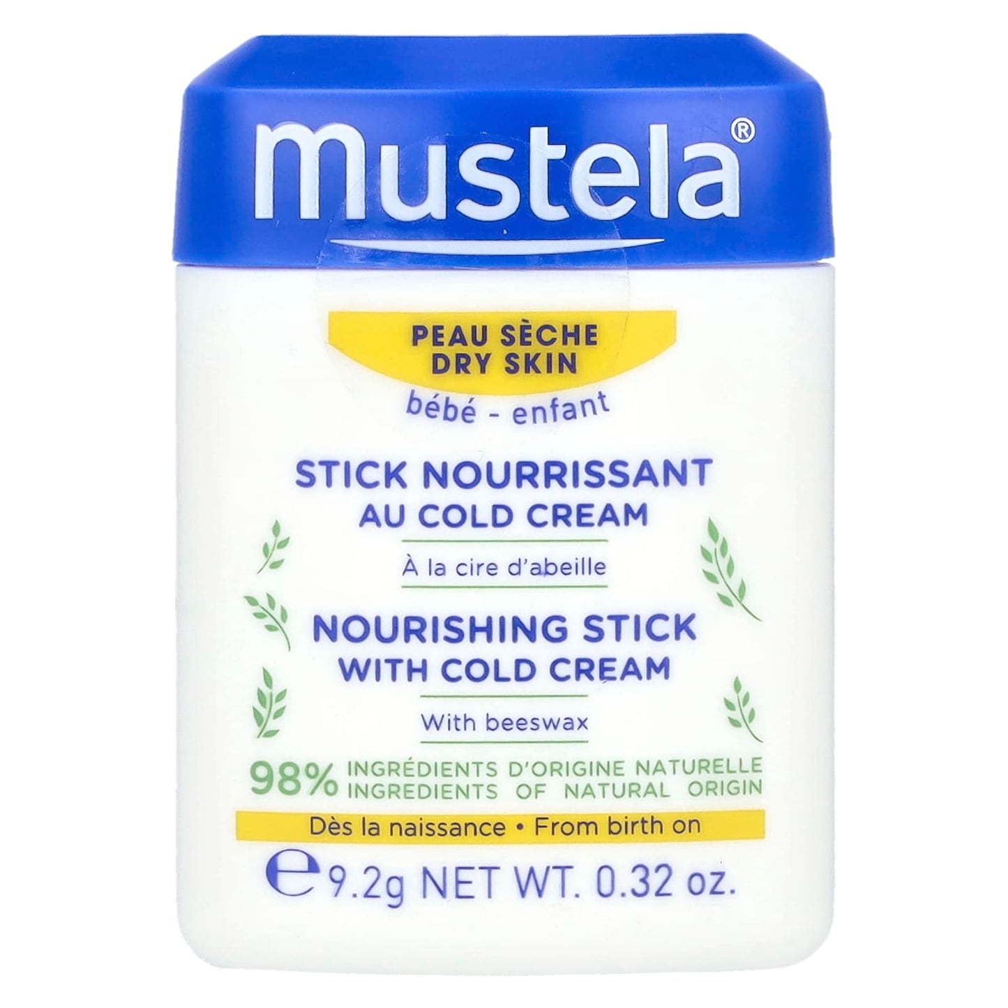 Mustela, Baby, Nourishing Stick with Cold Cream, 0.32 oz (9.2 g) - Image 1