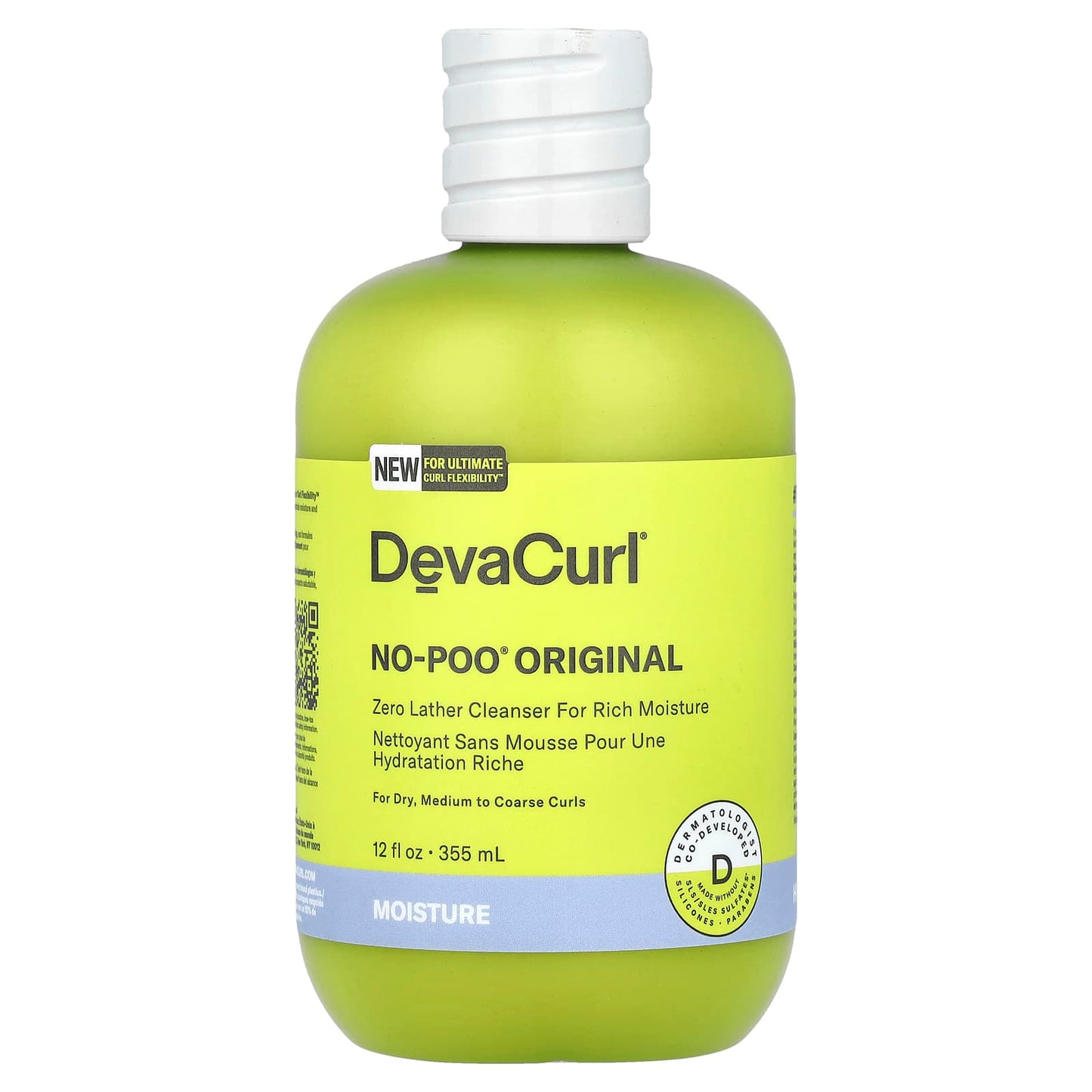 DevaCurl No-Poo Original for Dry, Medium to Coarse Curls 12 fl oz - Image 1