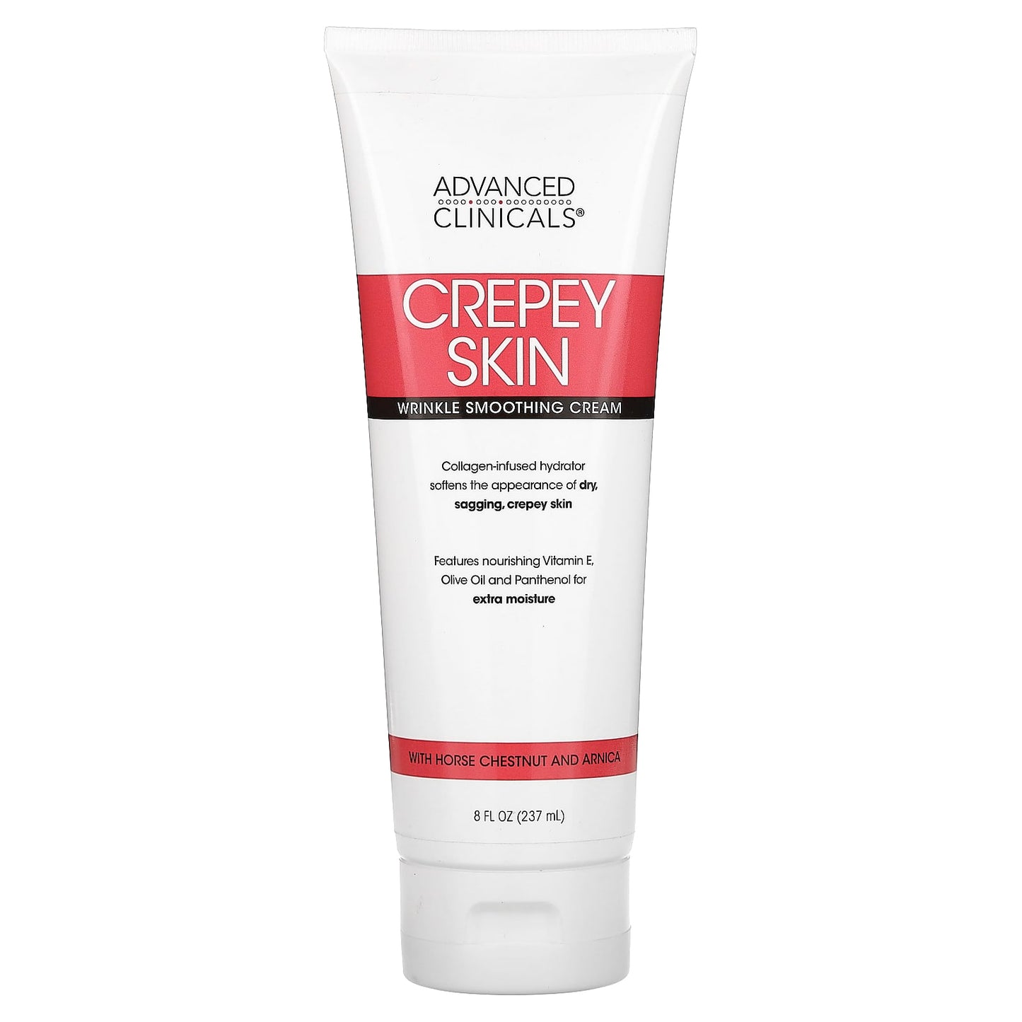 Crepey Skin Wrinkle Smoothing Cream by Advanced Clinicals, 8 fl oz - Image 1