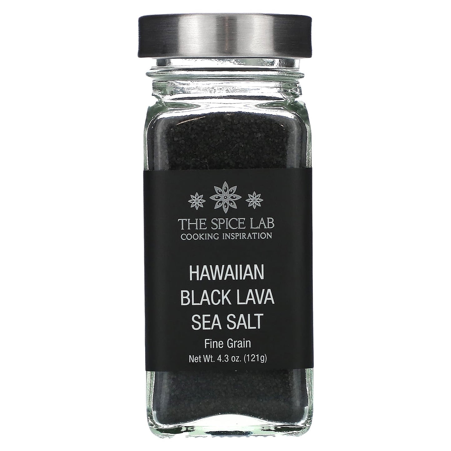 The Spice Lab, Hawaiian Black Lava Sea Salt, Fine Grain, 4.3 oz (121 g) - Image 1