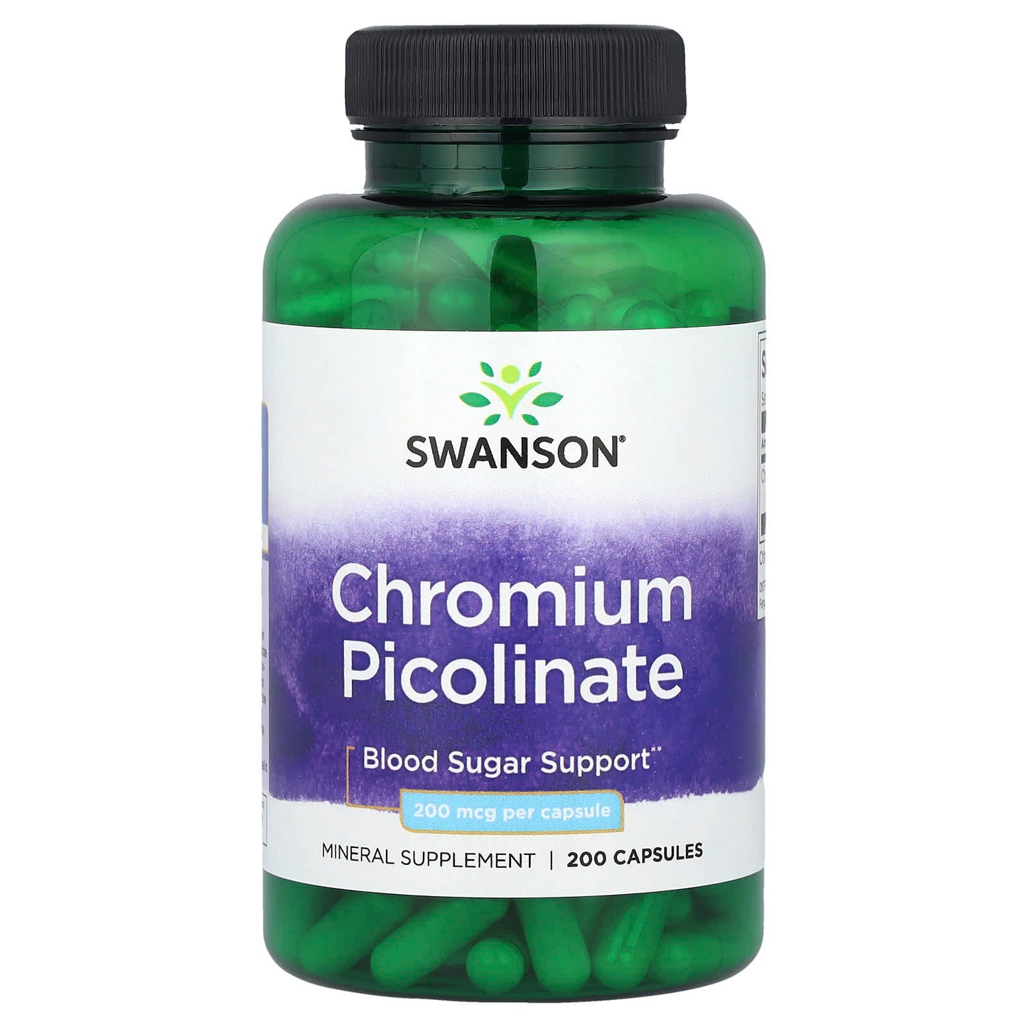 Swanson, Chromium Picolinate, 200 mcg, 200 Capsules - Image 1