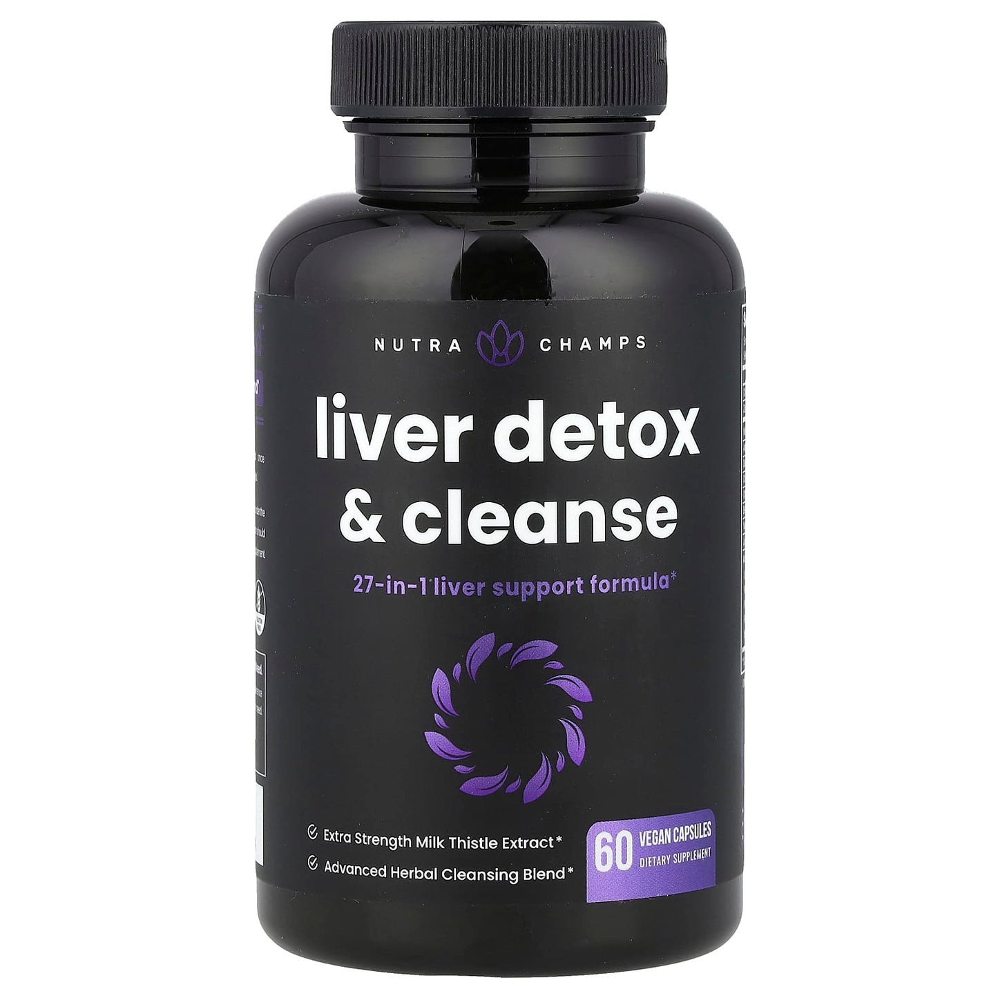 NutraChamps, Liver Detox & Cleanse, 60 Vegan Capsules - Image 1